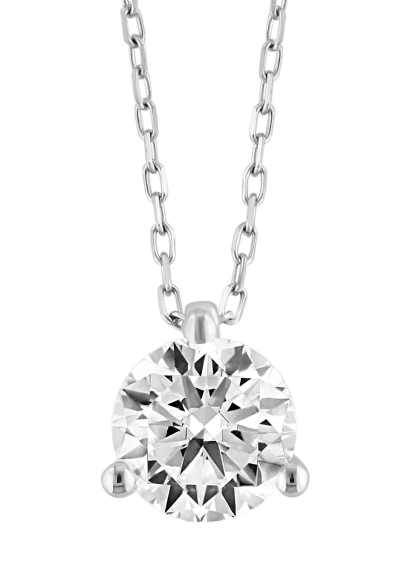 1.51 ct. t.w. Lab Created Diamond Pendant Necklace in 14K White Gold