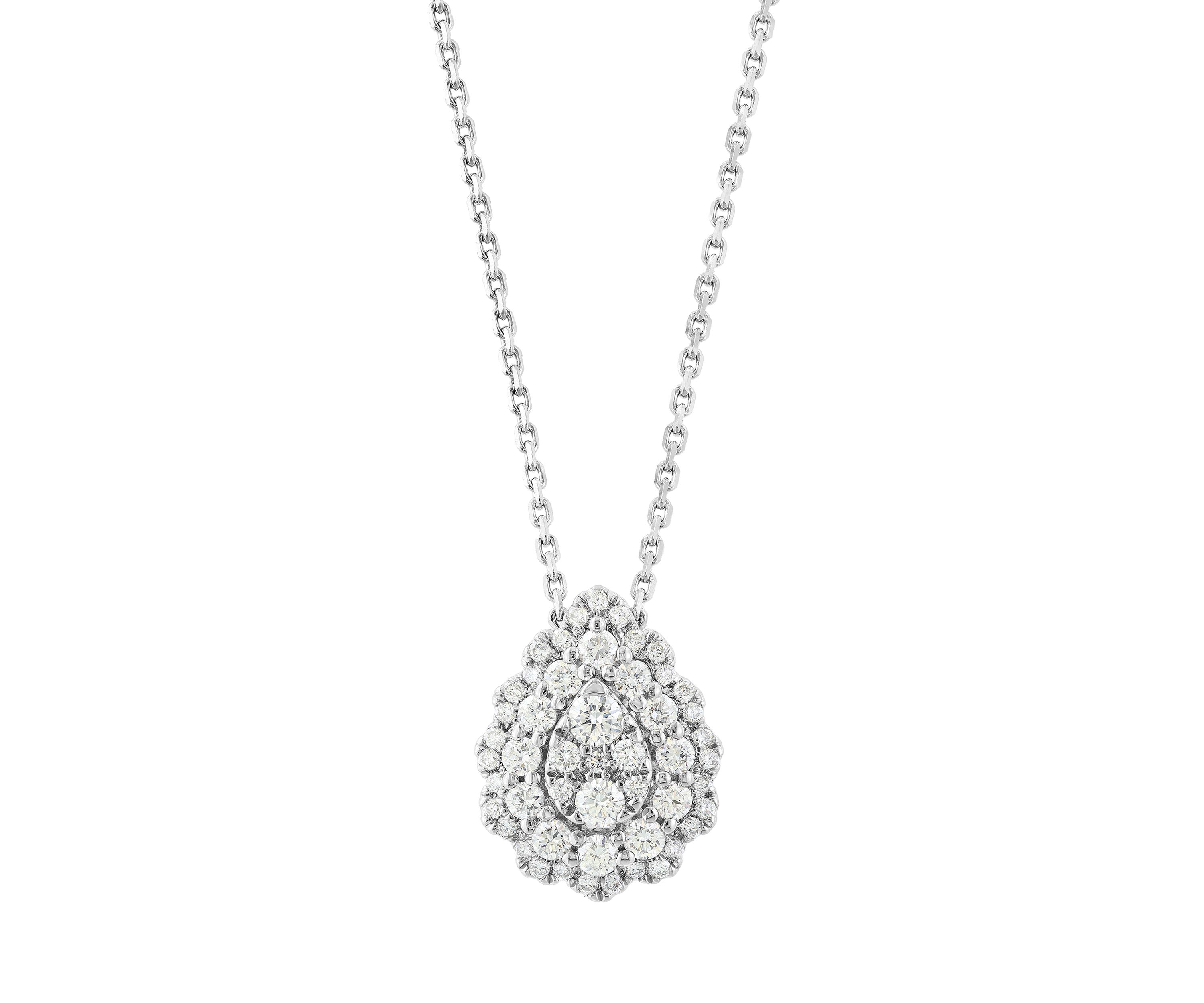 3/4 ct. t.w. Lab Grown Diamond Pendant Necklace in Sterling Silver 