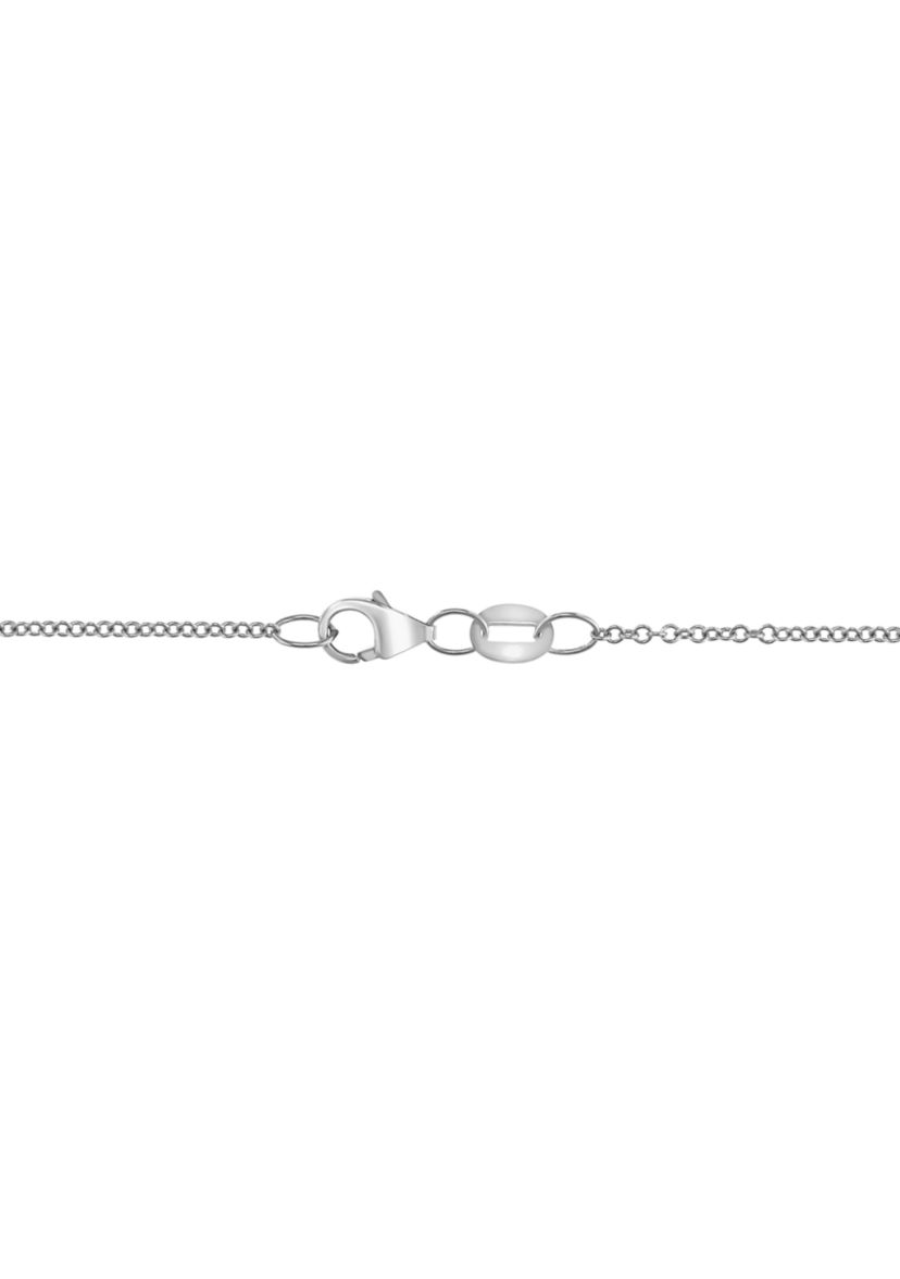   14K White Gold Lab Grown Diamond Pendant Necklace 