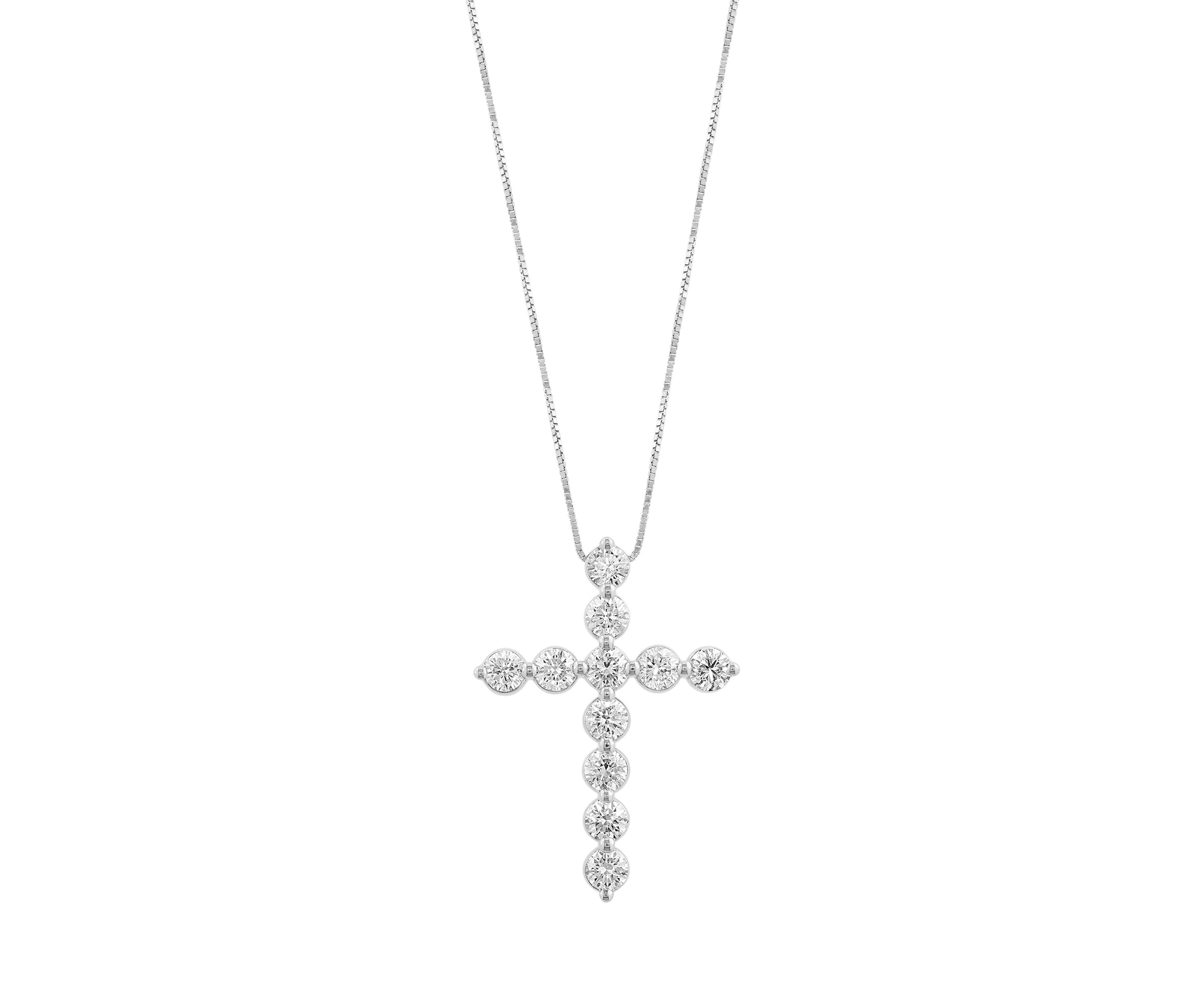 1.46 ct. t.w. Lab Grown Diamond Pendant Necklace in 14K White Gold