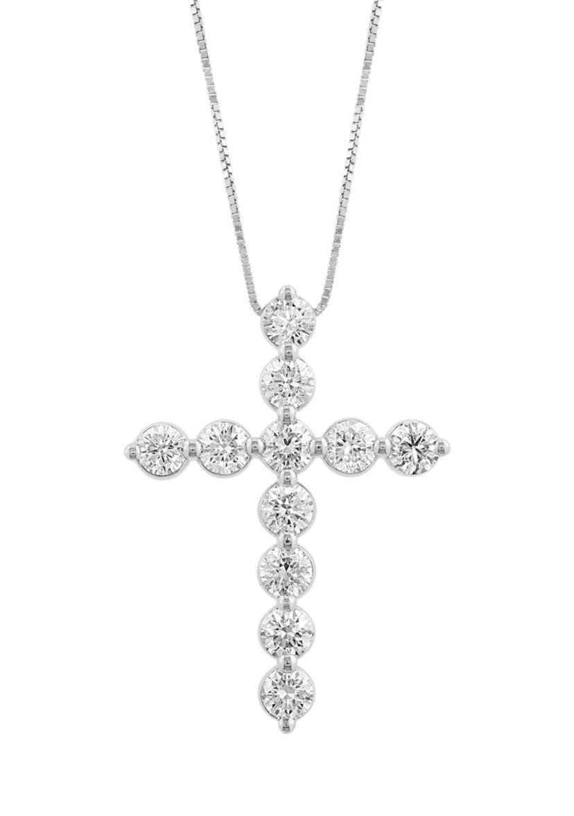1.46 ct. t.w. Lab Grown Diamond Pendant Necklace in 14K White Gold