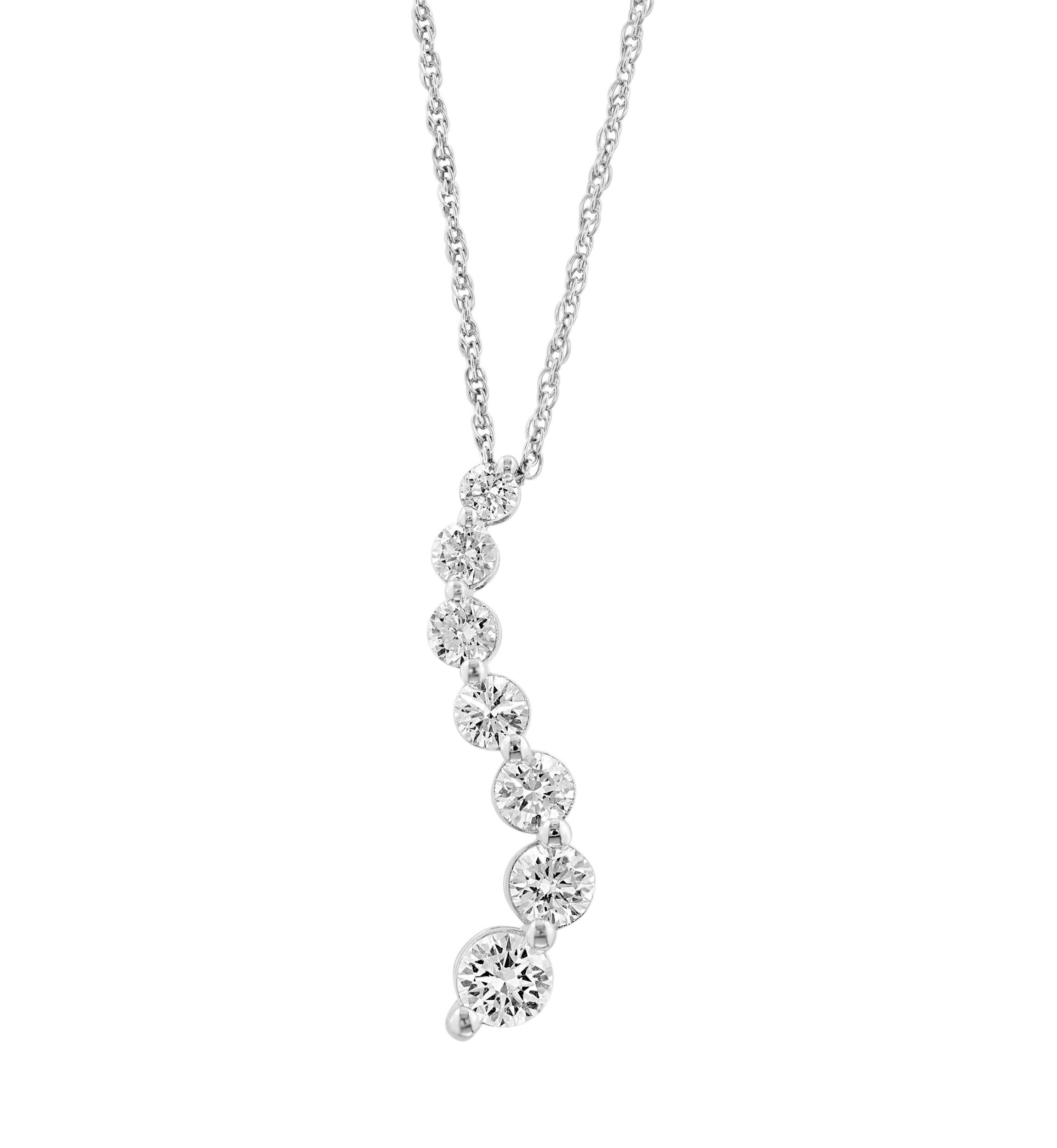 1 ct. t.w. Lab Grown Diamond Pendant Necklace in Sterling Silver