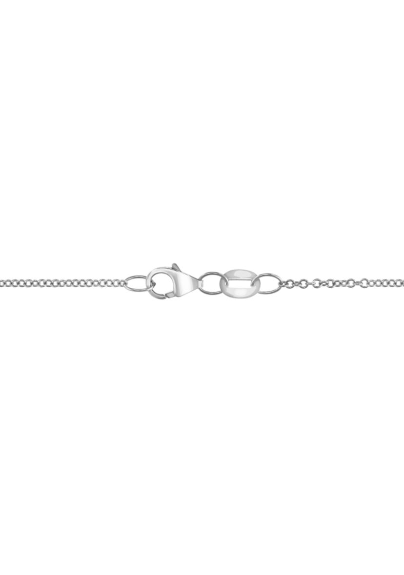 1.43 ct. t.w. Lab Created Diamond, 4.18 ct. t.w. Lab Created Emerald Pendant Necklace in 14K White Gold