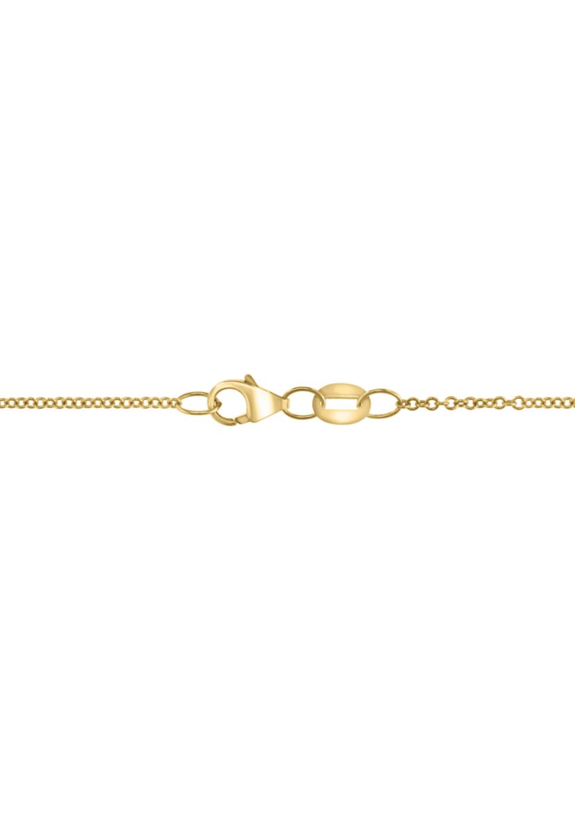 1/3 ct. t.w. Lab Created Diamond, 2.47 ct. t.w. Lab Created Sapphire Pendant Necklace in 14K Yellow Gold