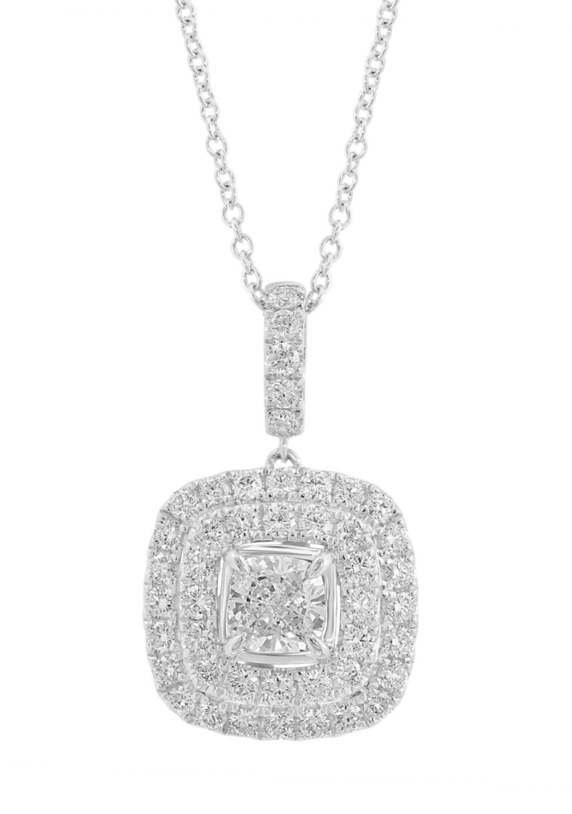 1.31 ct. t.w. Lab Grown Diamond Pendant Necklace in 14K White Gold