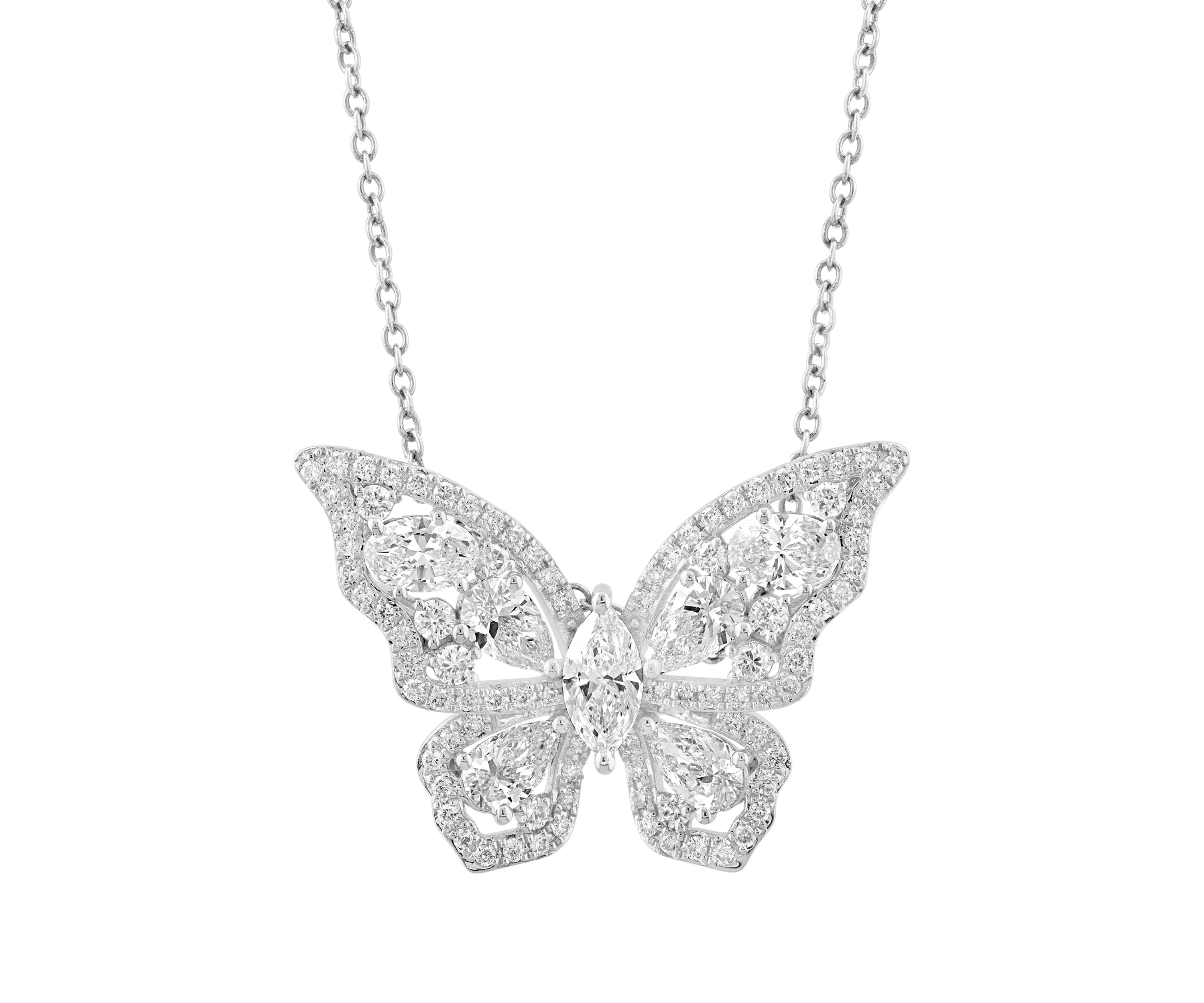 14K White Gold Lab Grown Diamond Pendant