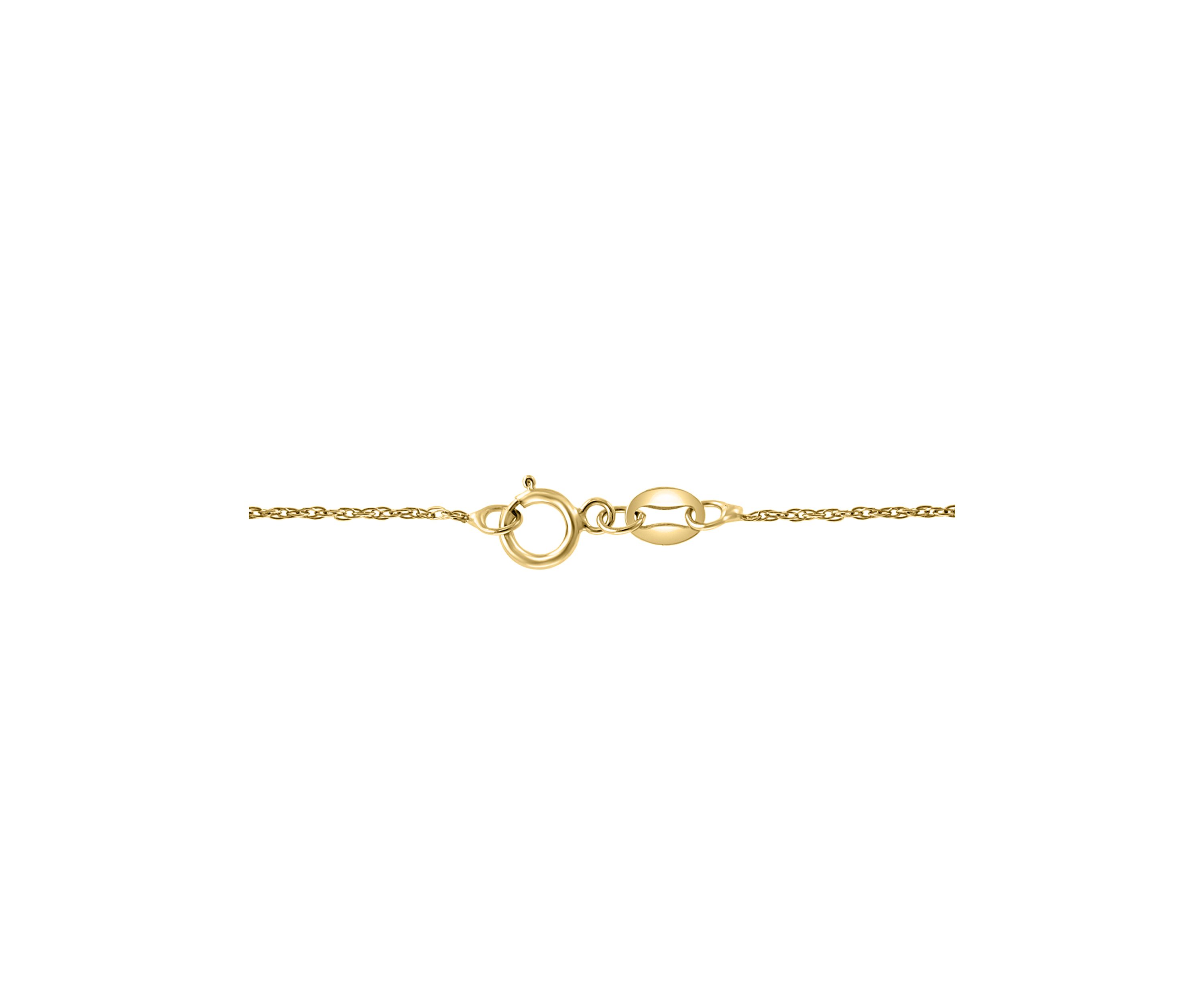 Sterling Silver/14K Gold Plate Diamond Cross Necklace 