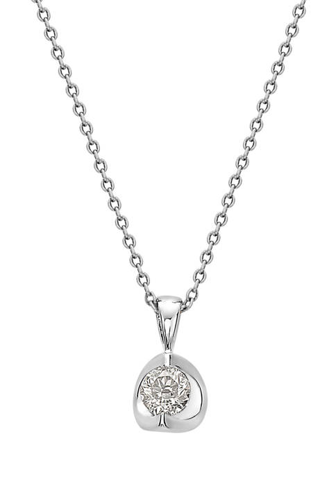Effy® 1/3 ct. t.w. Diamond Solitaire Necklace in