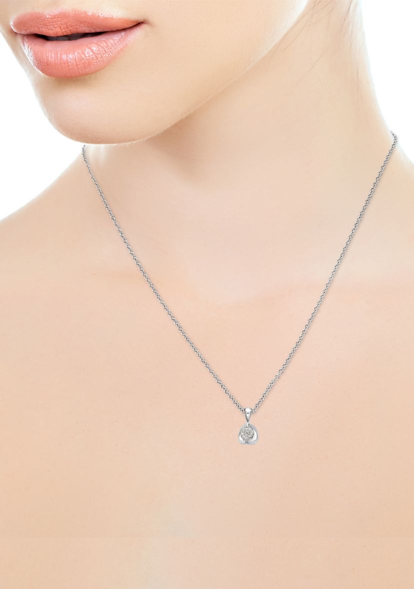 1/3 ct. t.w. Diamond Solitaire Necklace in 14k White Gold