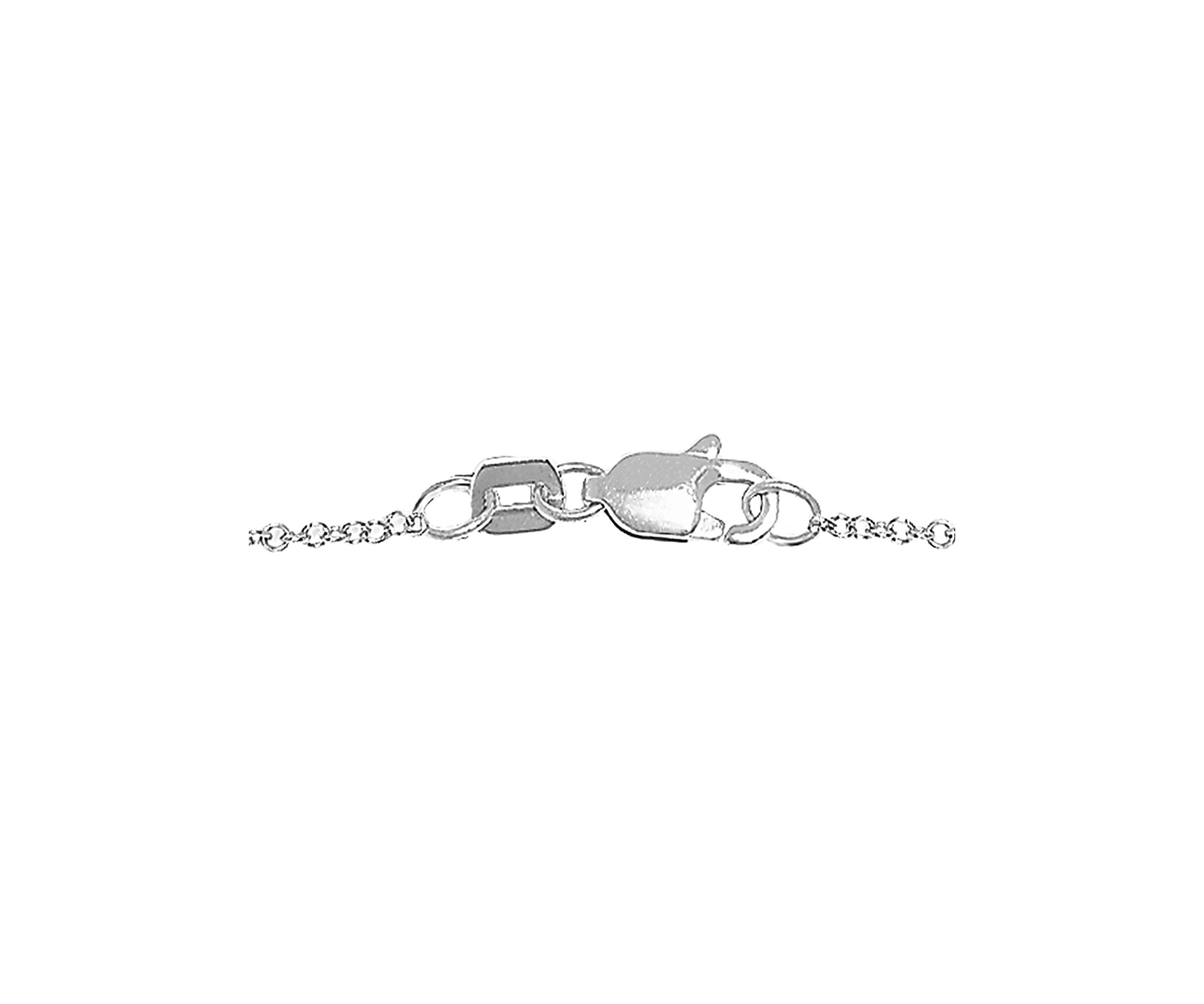 1/5 ct. t.w. Diamond and 1.52 ct. t.w. Sapphire Halo Pendant Necklace in 14K White Gold
