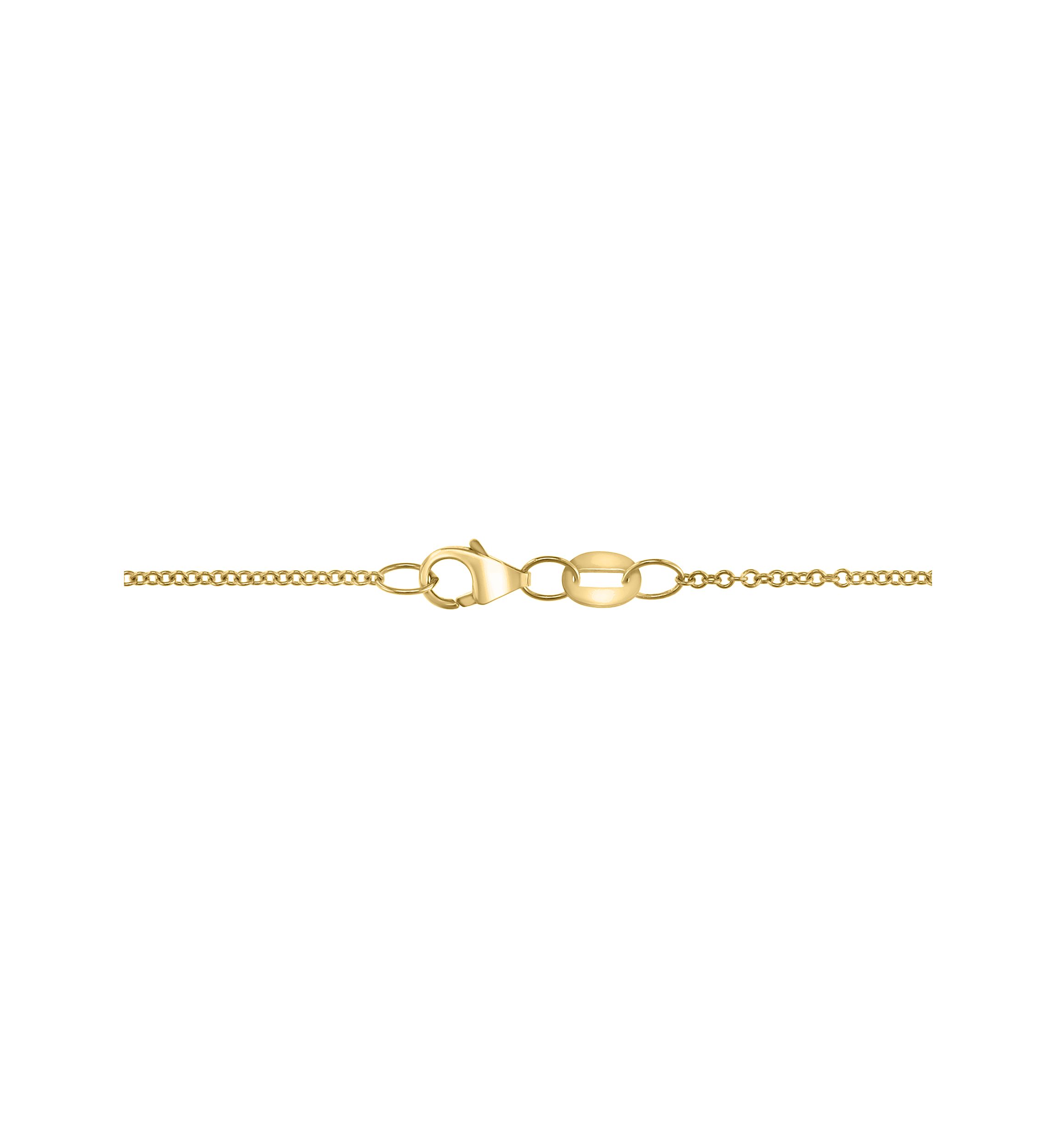 1.01 ct. t.w. Multi Sapphire, 3.3 ct. t.w. Tsavorite, 1/2 ct. t.w. Diamond Floral Pendant Necklace in 14K Yellow Gold