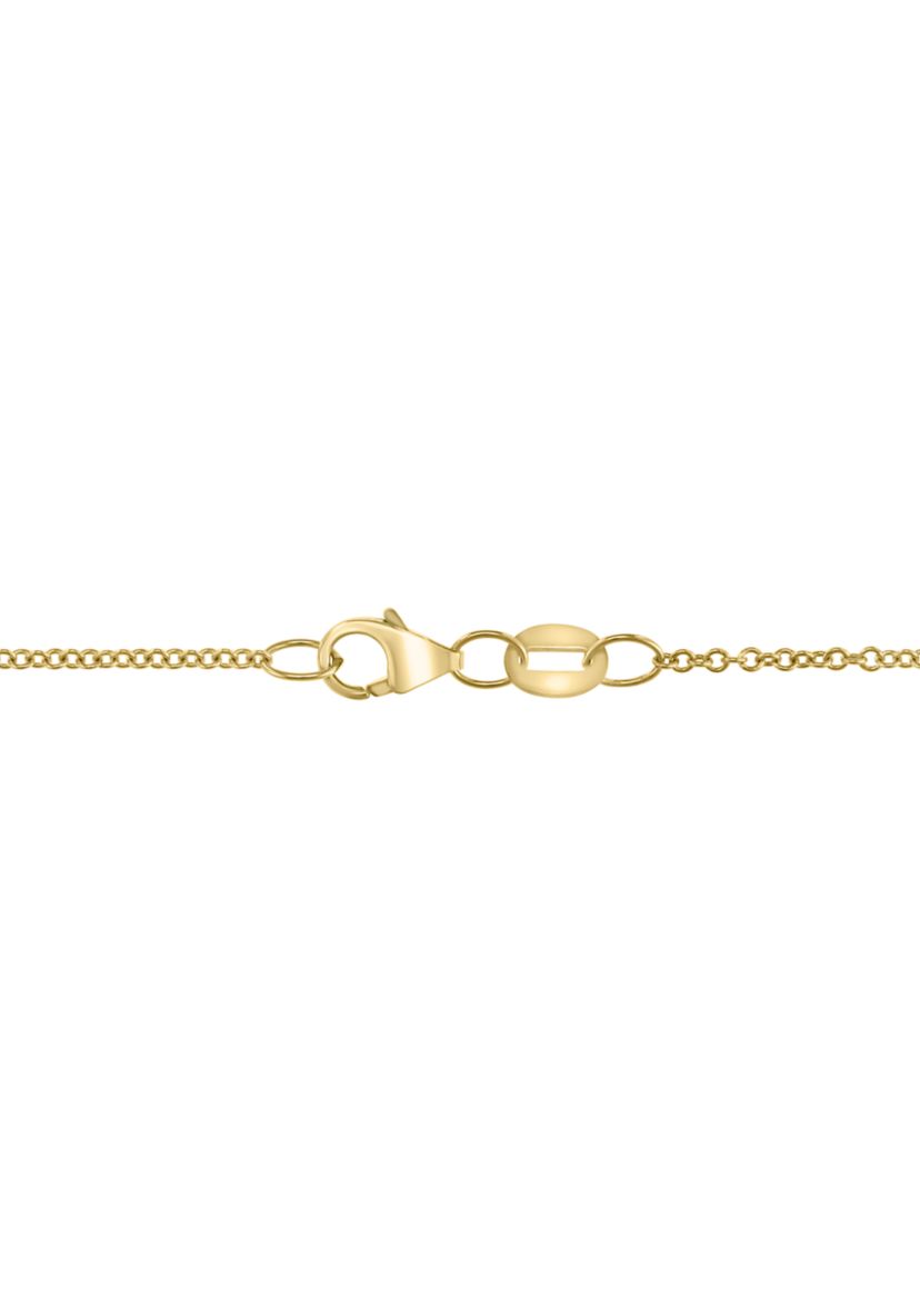1/4 ct. t.w. Diamond Cross Necklace in 14K Yellow Gold