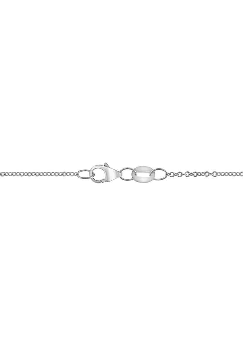 1/4 ct. t.w. Diamond Clover Pendant Necklace in Sterling Silver