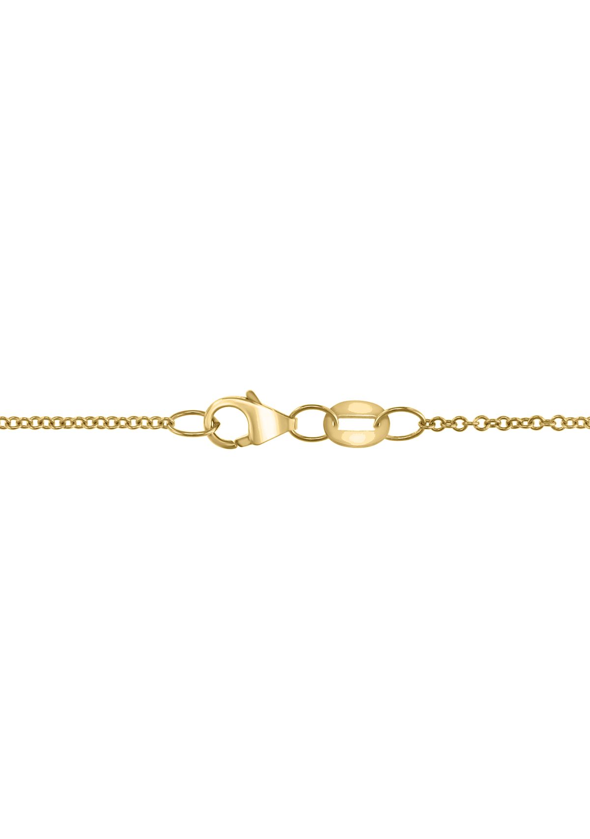 1/2 ct. t.w. Diamond Cross Necklace in 14K Yellow Gold 