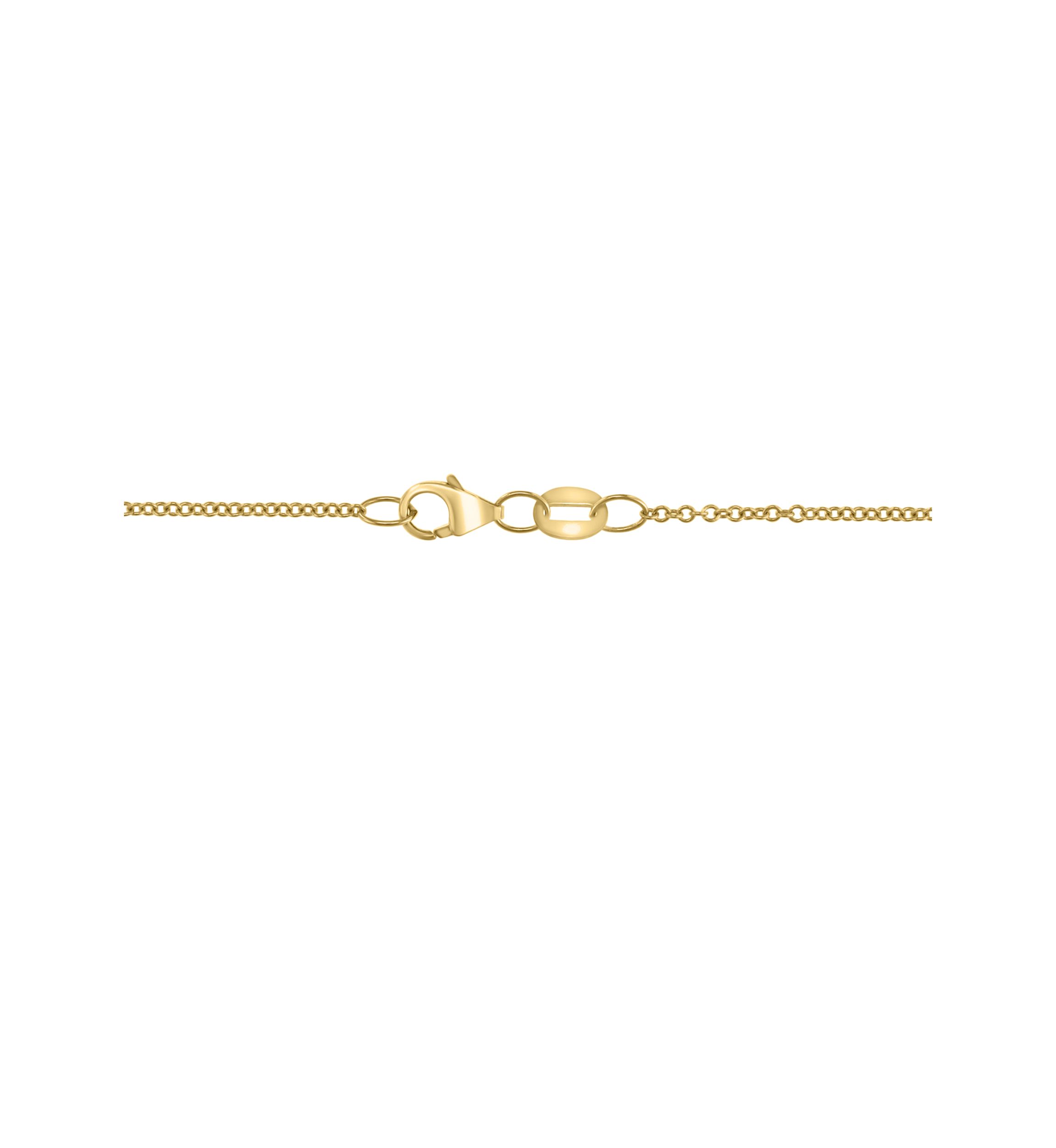 1/10 ct. t.w. Diamond Oval Necklace in 14K Yellow Gold
