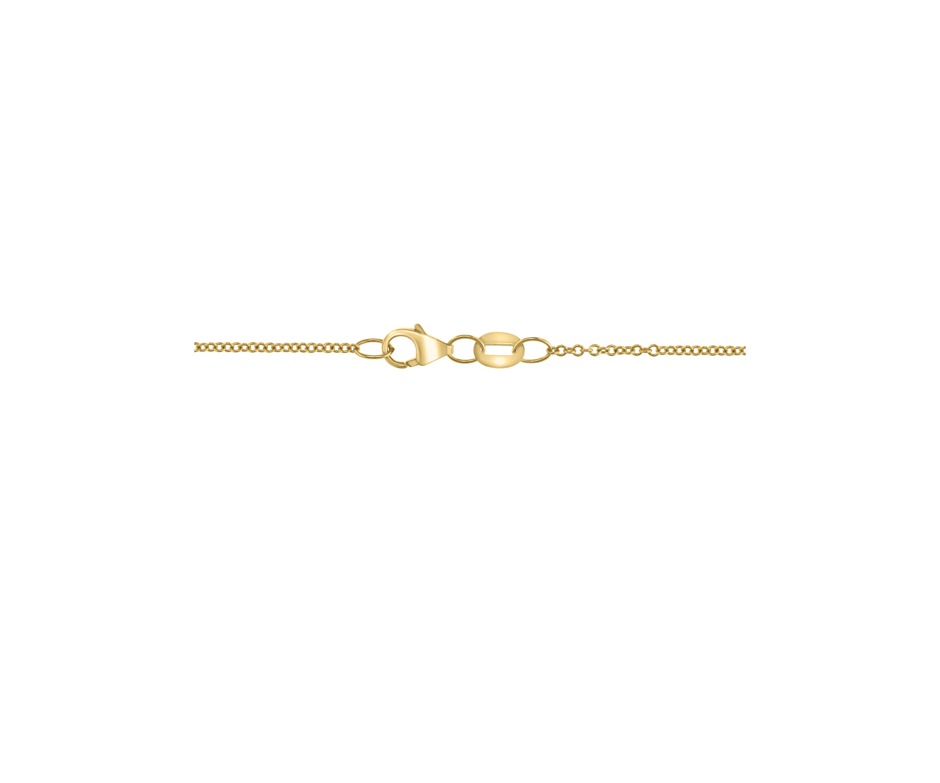 1/10 ct. t.w. Diamond Oval Necklace in 14K Yellow Gold