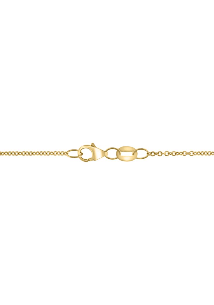 1/4 ct. t.w. Diamond Doorknocker Pendant Necklace in 14K Yellow Gold