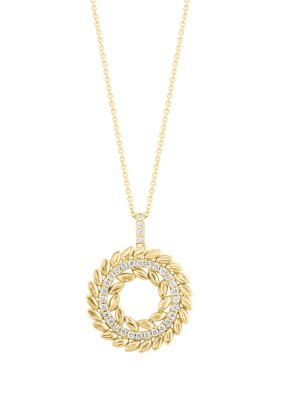 Effy 1/2 ct. t.w. Diamond Pendant Necklace in 14K Yellow Gold, 16 in -  0191120869919