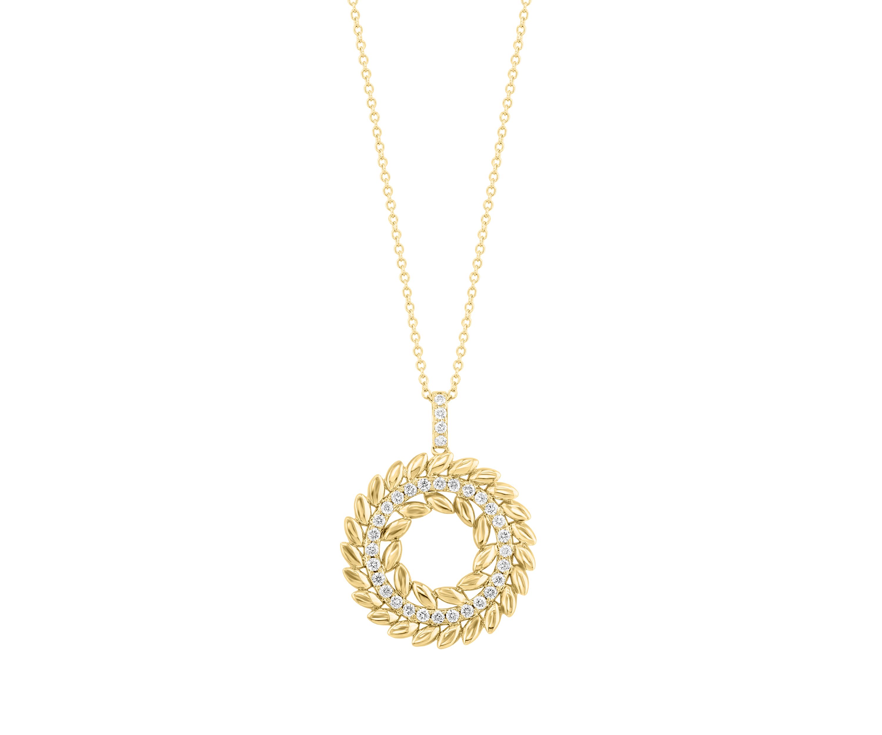 1/2 ct. t.w. Diamond Pendant Necklace in 14K Yellow Gold