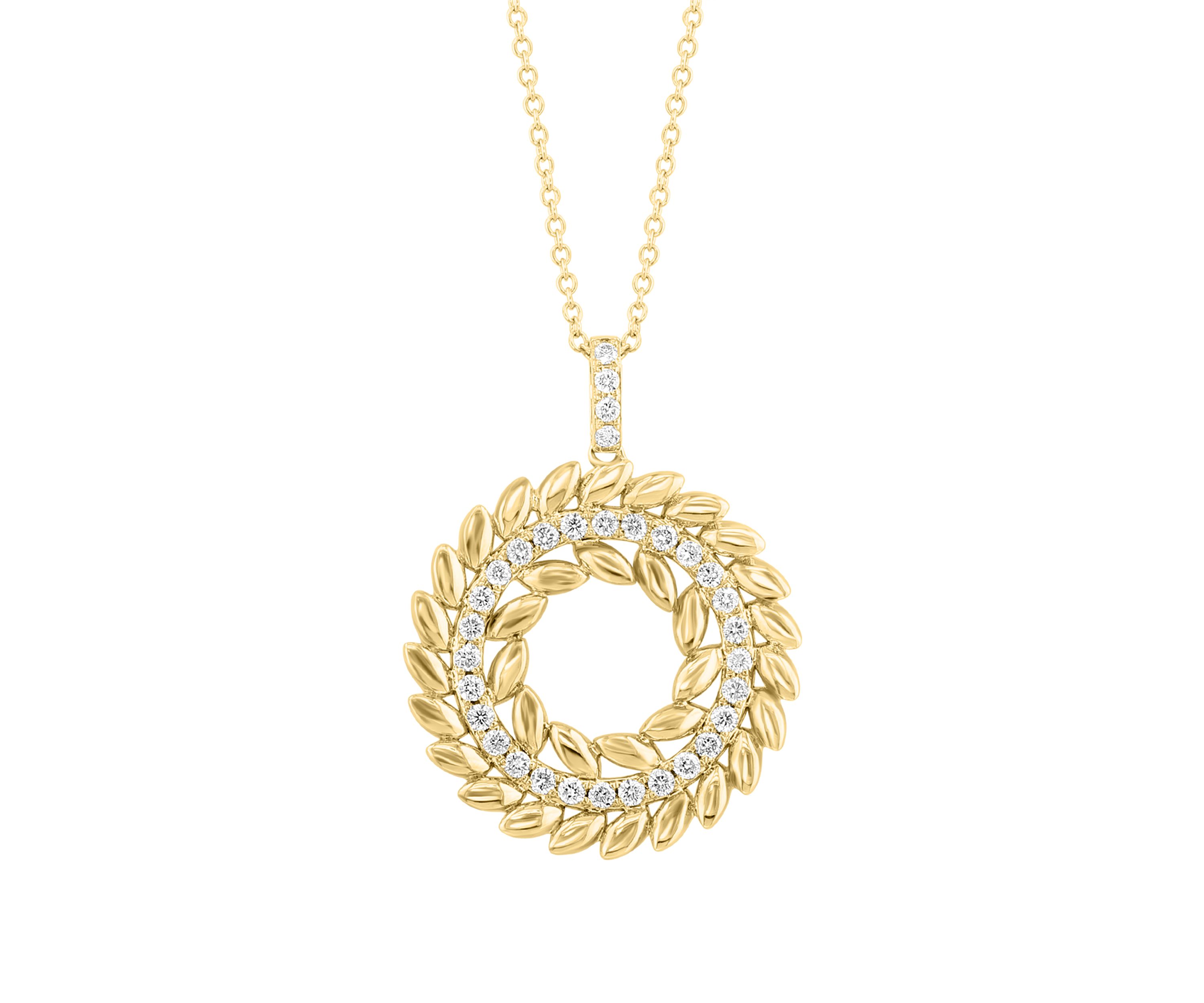1/2 ct. t.w. Diamond Pendant Necklace in 14K Yellow Gold