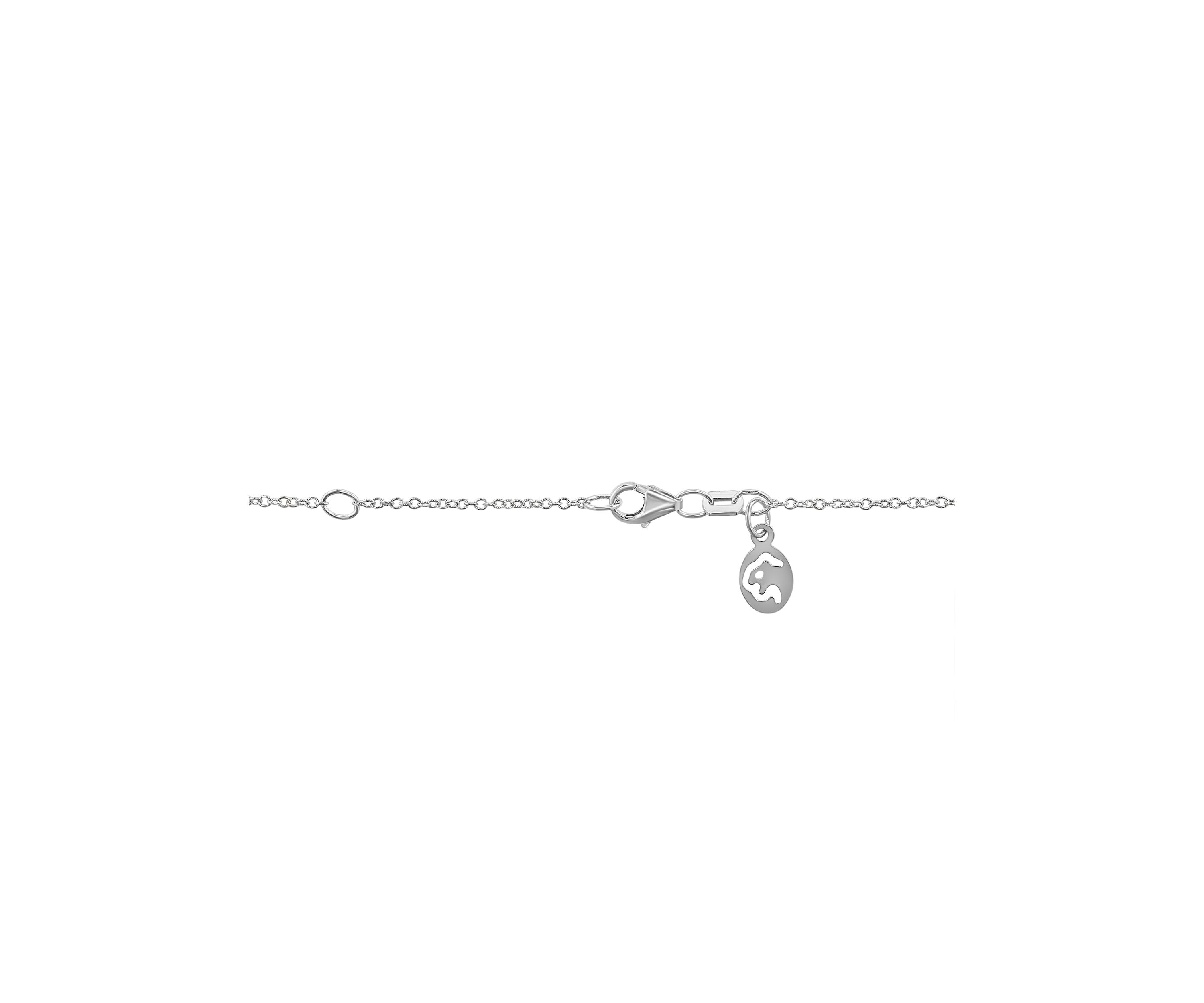 1/4 ct. t.w. Diamond, 1/2 ct. t.w. Sapphire Pendant Necklace in 14K White and Yellow Gold