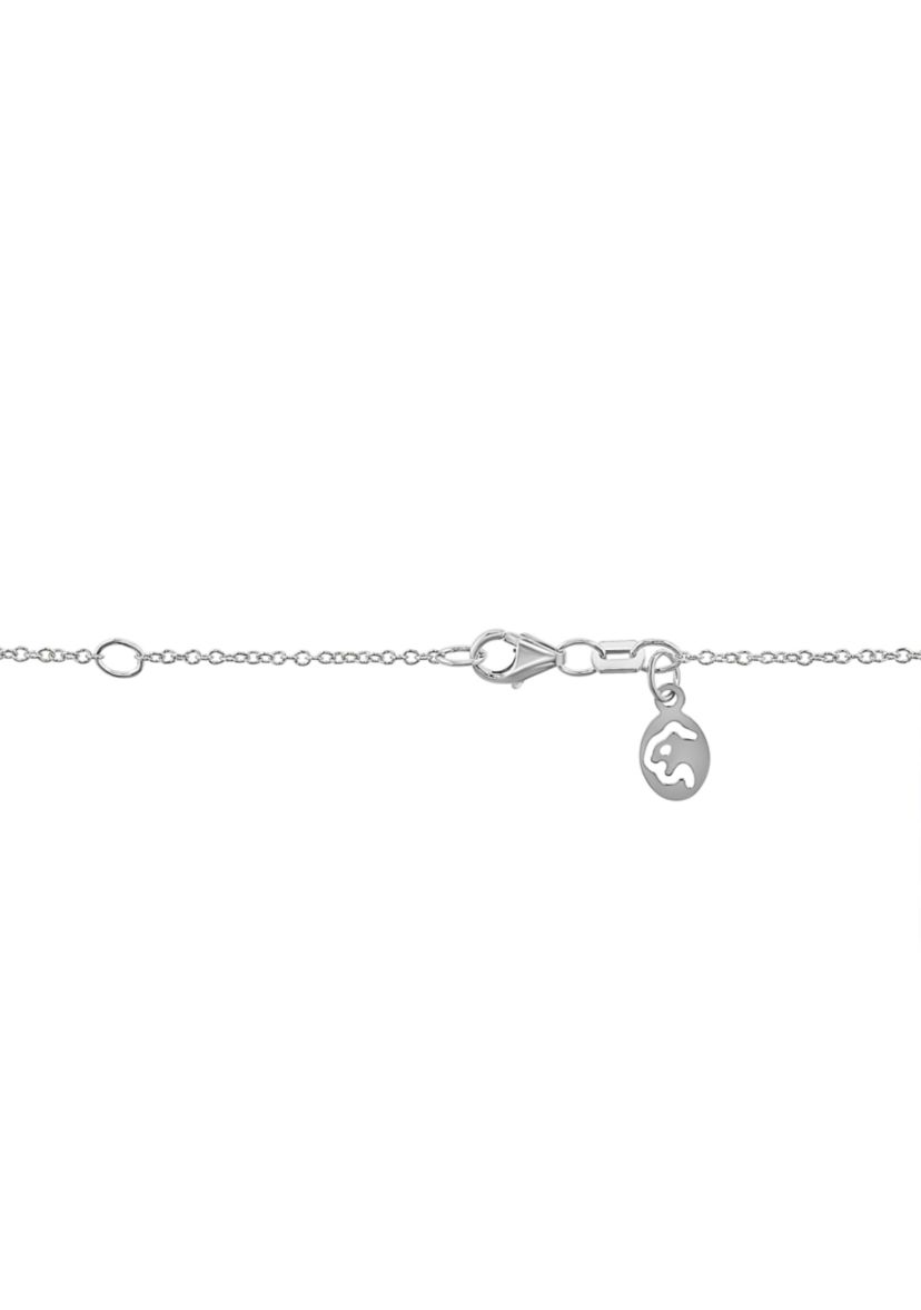 1/4 ct. t.w. Diamond, 1/2 ct. t.w. Sapphire Pendant Necklace in 14K White and Yellow Gold