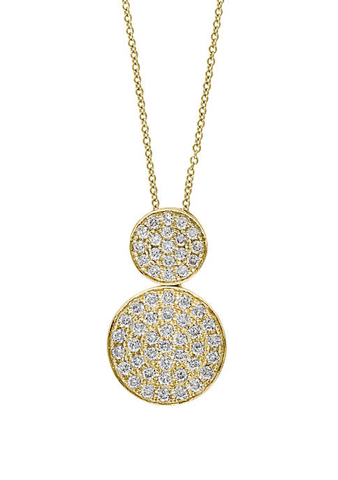 3/4 ct. t.w. Diamond Pendant Necklace in 14K Yellow Gold