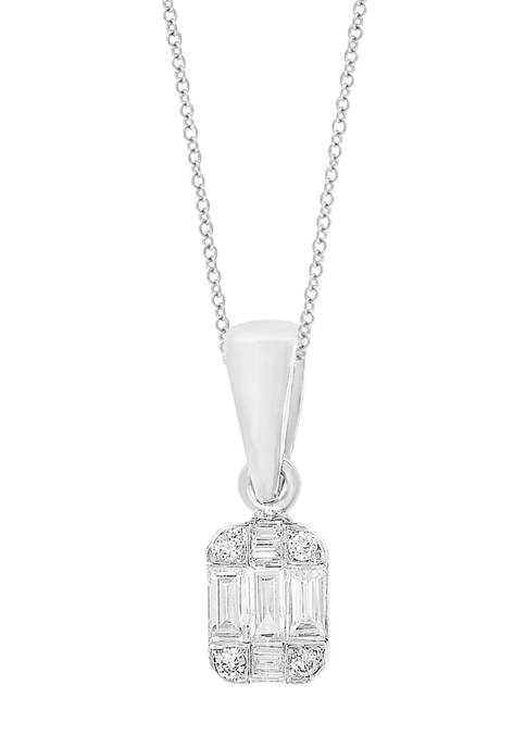 1/4 ct. t.w. Diamond Pendant Necklace in 14k White Gold