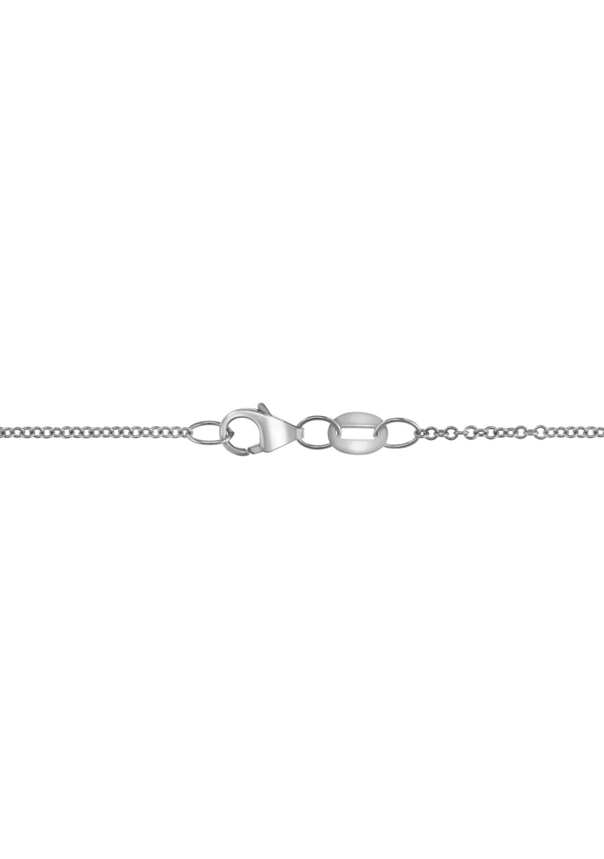 1/5 ct. t.w. Diamond, 1.71 ct. t.w. Tanzanite Pendant Necklace in 14K White Gold
