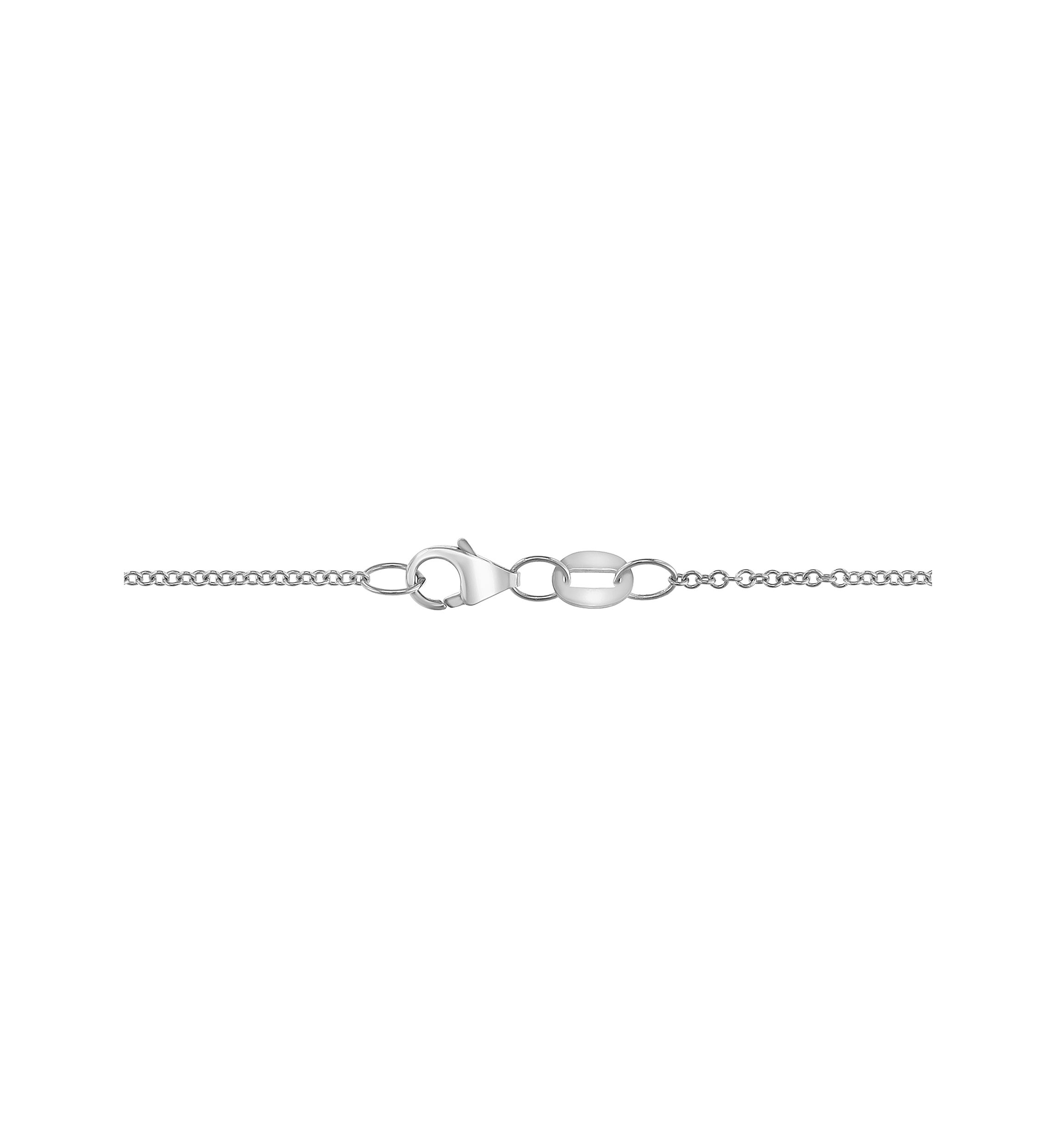 1/10 ct. t.w. Diamond Anchor Pendant Necklace in 14K White Gold