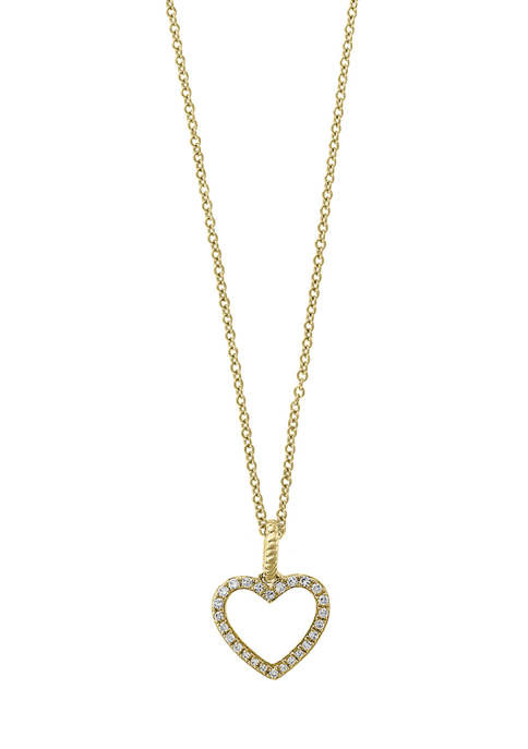1/10 ct. t.w. Diamond Pendant Necklace in 14K Yellow Gold