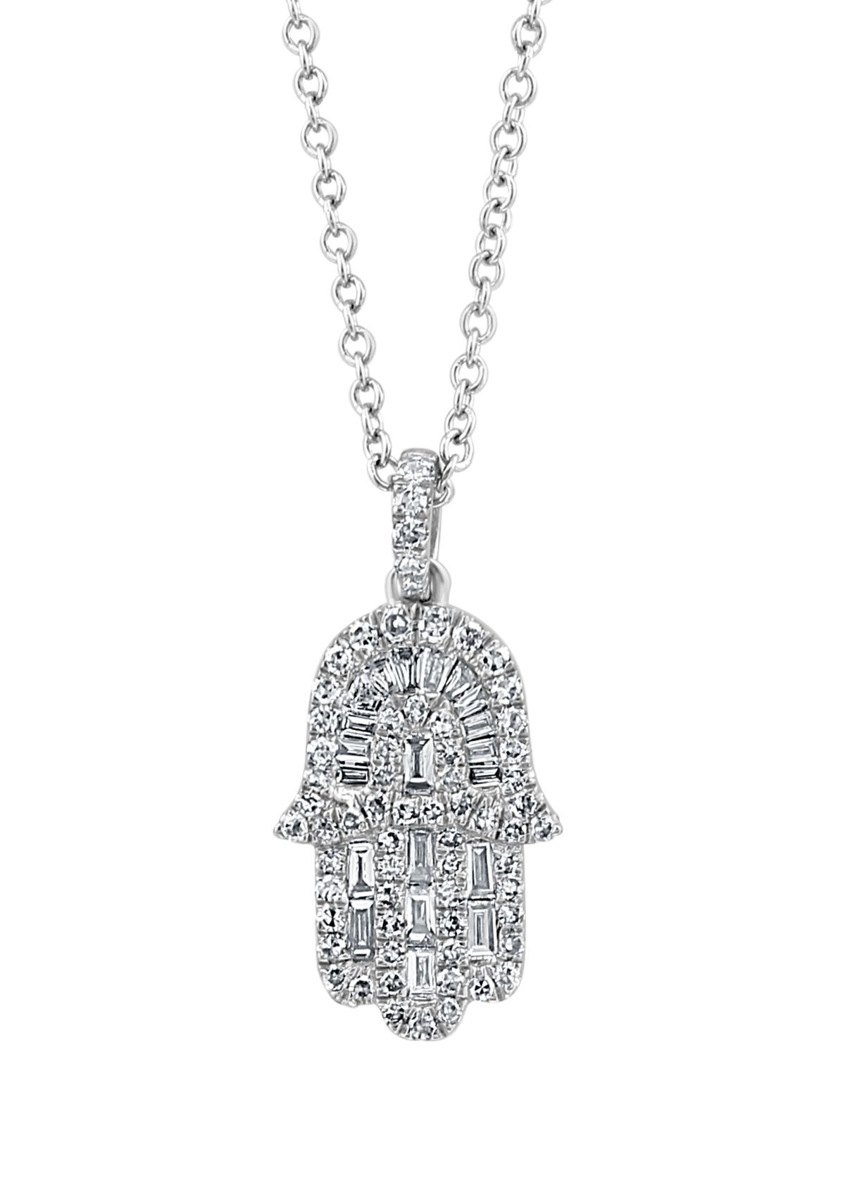 1/3 ct. t.w. Diamond Pendant Necklace in 14K White Gold