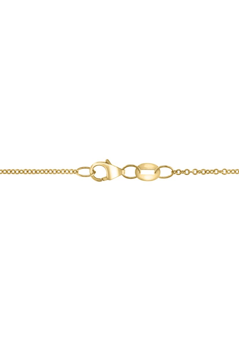 3/8 ct. t.w. Diamond, Black Diamond, Espresso Diamond Pendant Necklace in 14K Yellow Gold