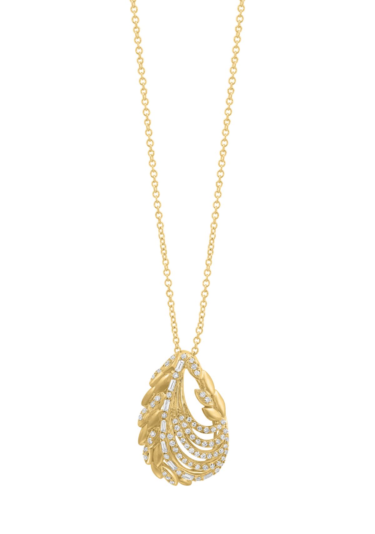 3/8 ct. t.w. Diamond Pendant Necklace in 14K Yellow Gold