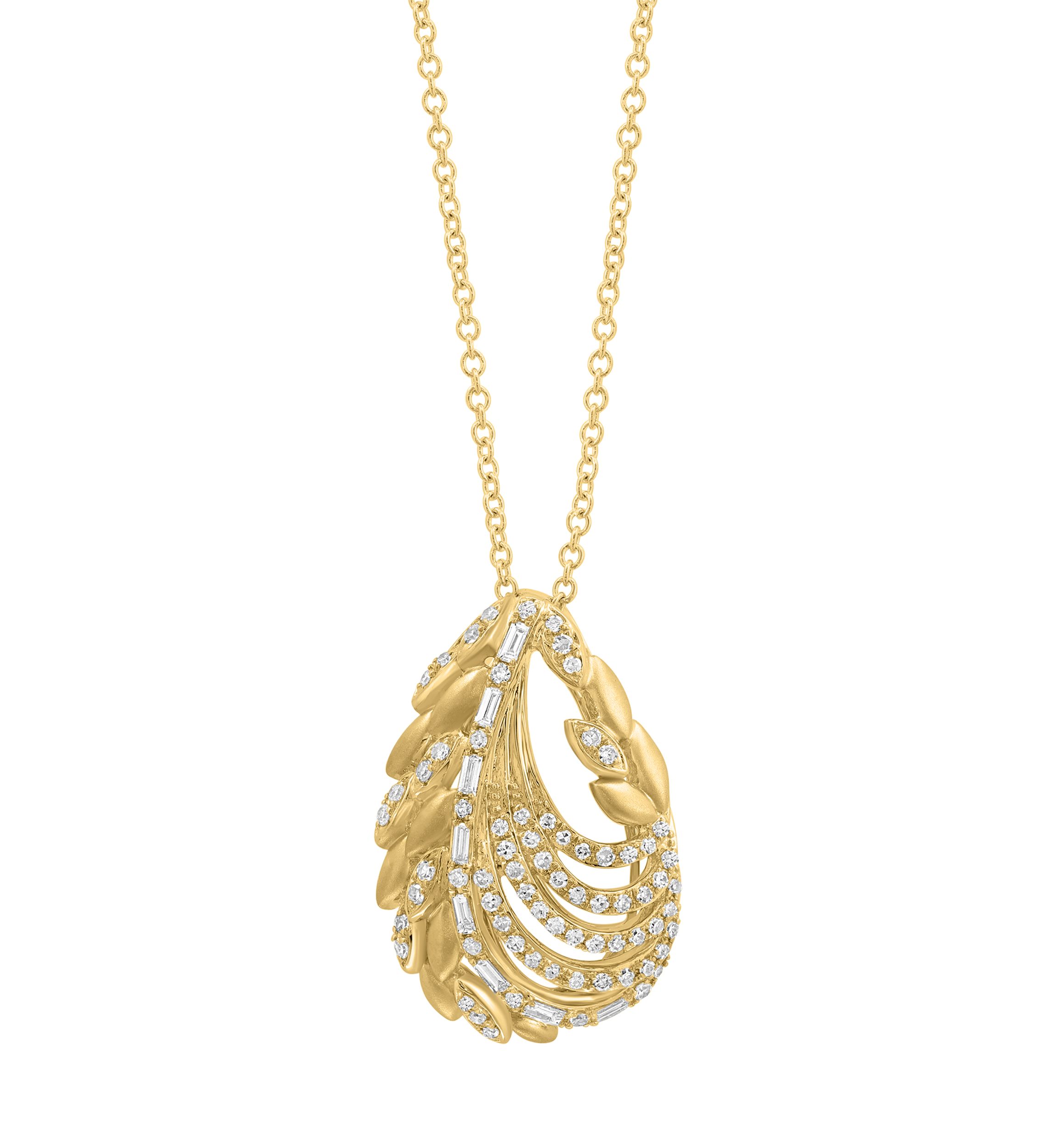 3/8 ct. t.w. Diamond Pendant Necklace in 14K Yellow Gold