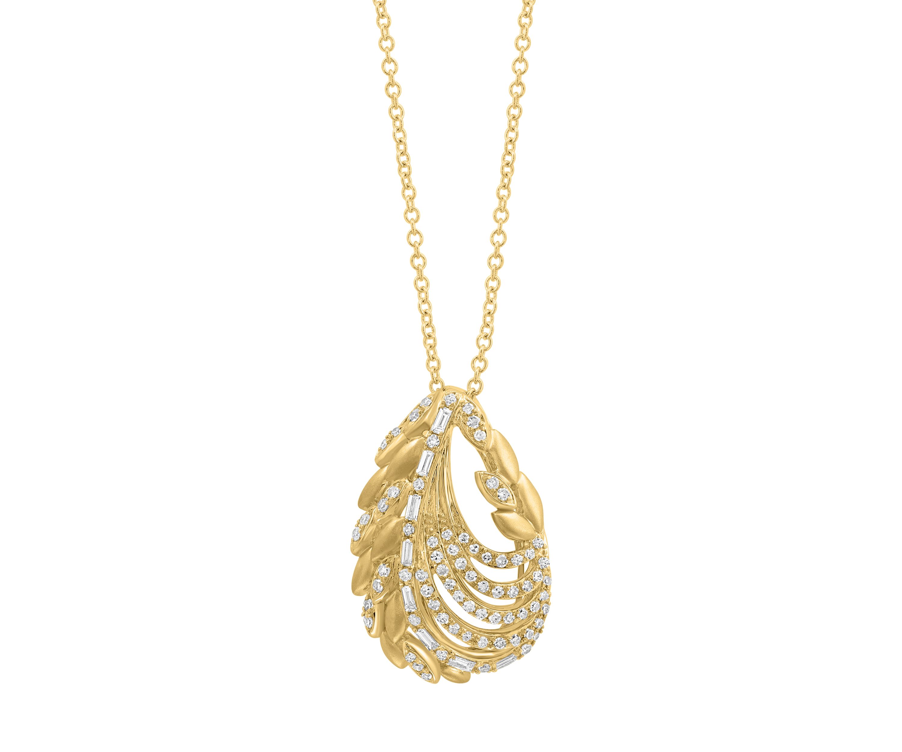 3/8 ct. t.w. Diamond Pendant Necklace in 14K Yellow Gold