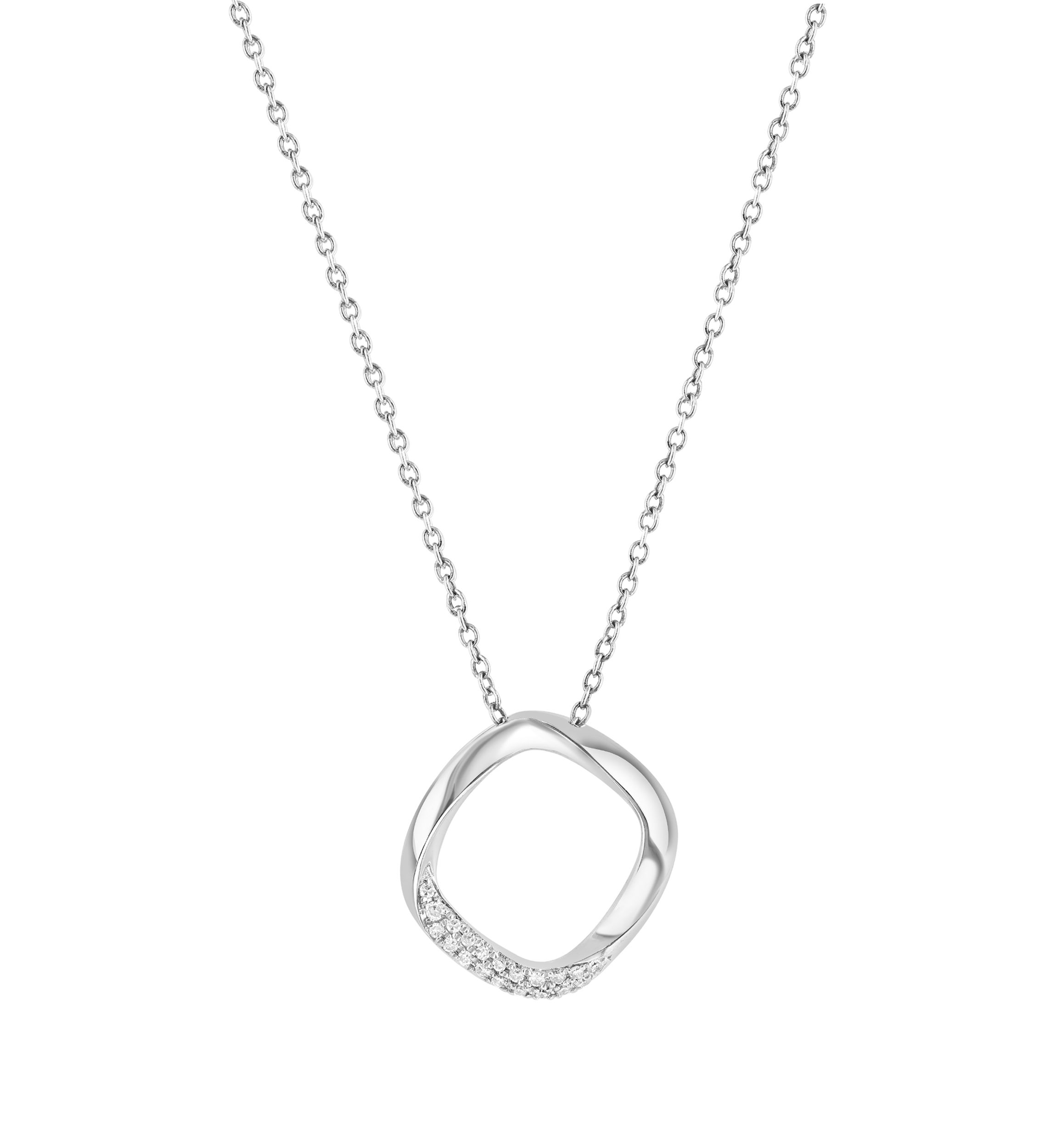 1/10 ct. t.w. Diamond Pendant Necklace in Sterling Silver