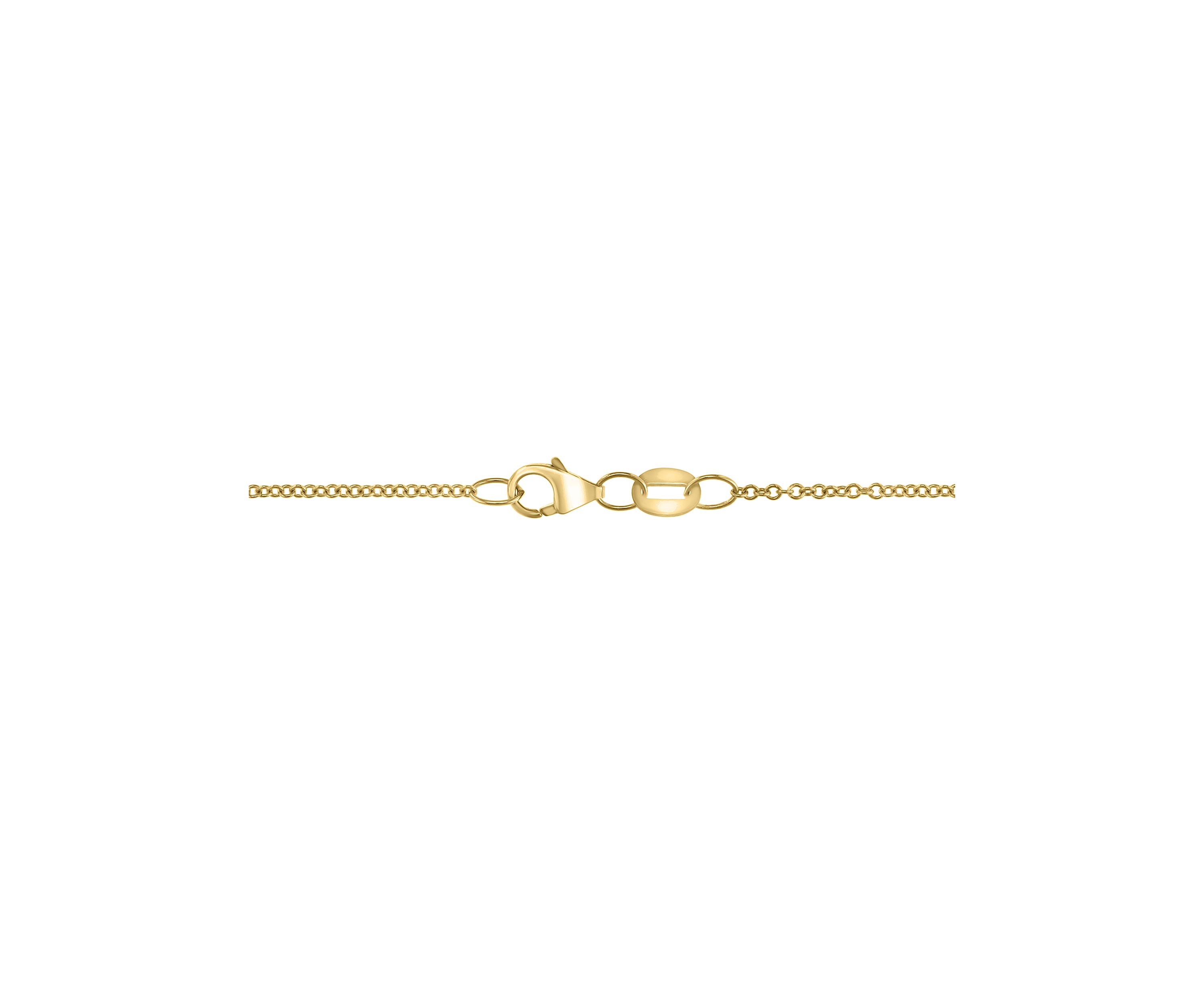 14K Yellow Gold Diamond Pendant