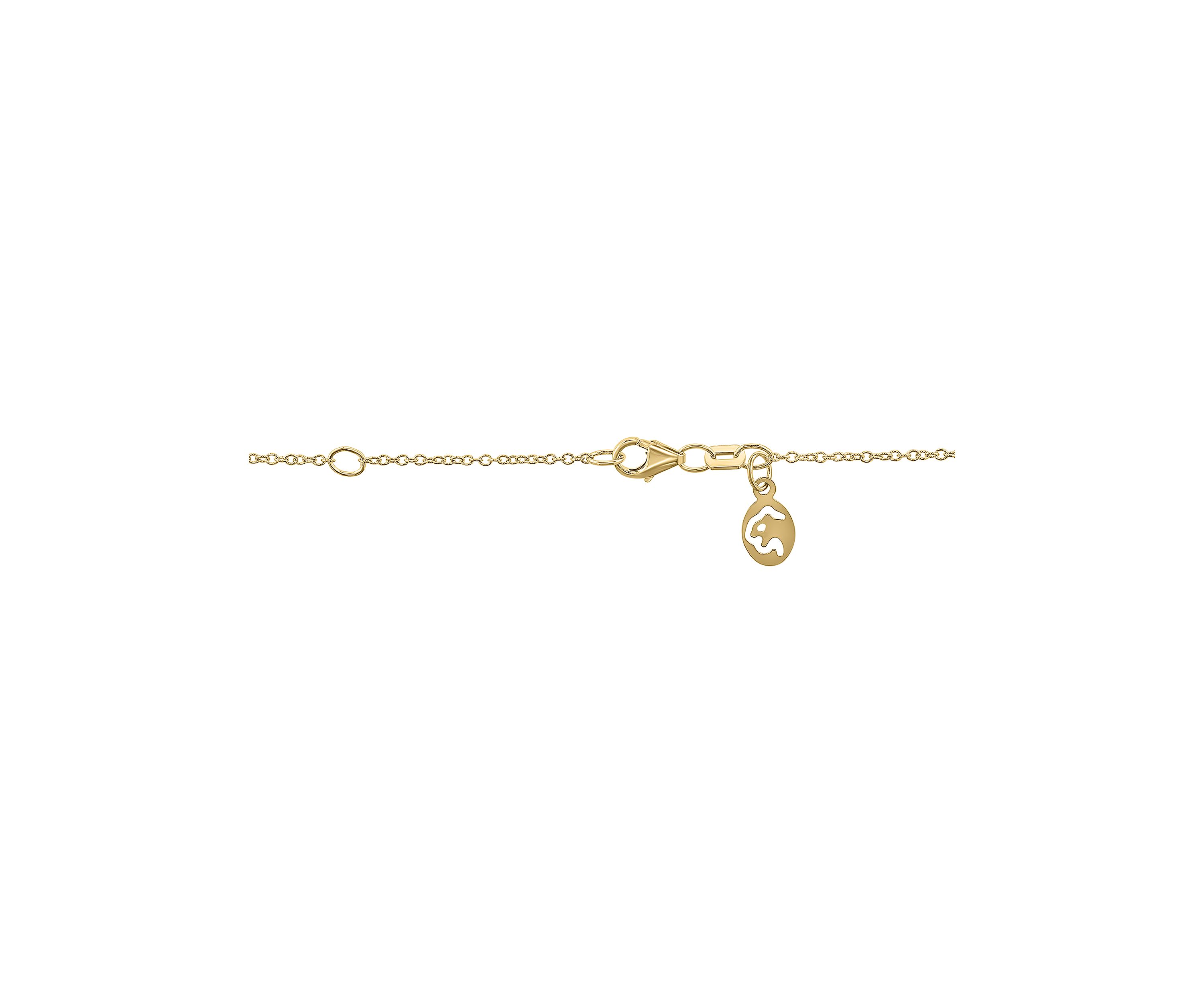 14K White & Yellow Gold Diamond Pendant 