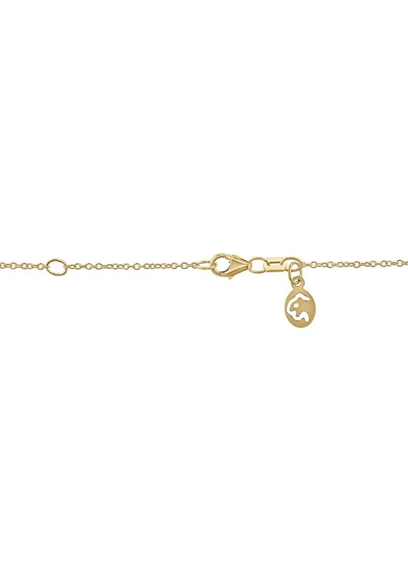 14K White & Yellow Gold Diamond Pendant 