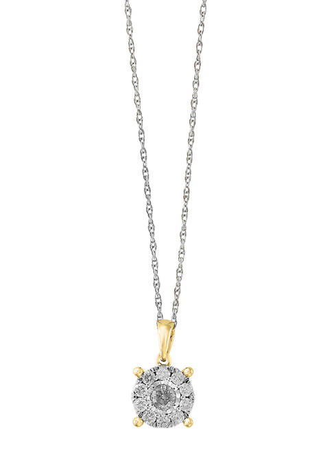 Effy® 1/2 ct. t.w. Diamond Duo Pendant Necklace