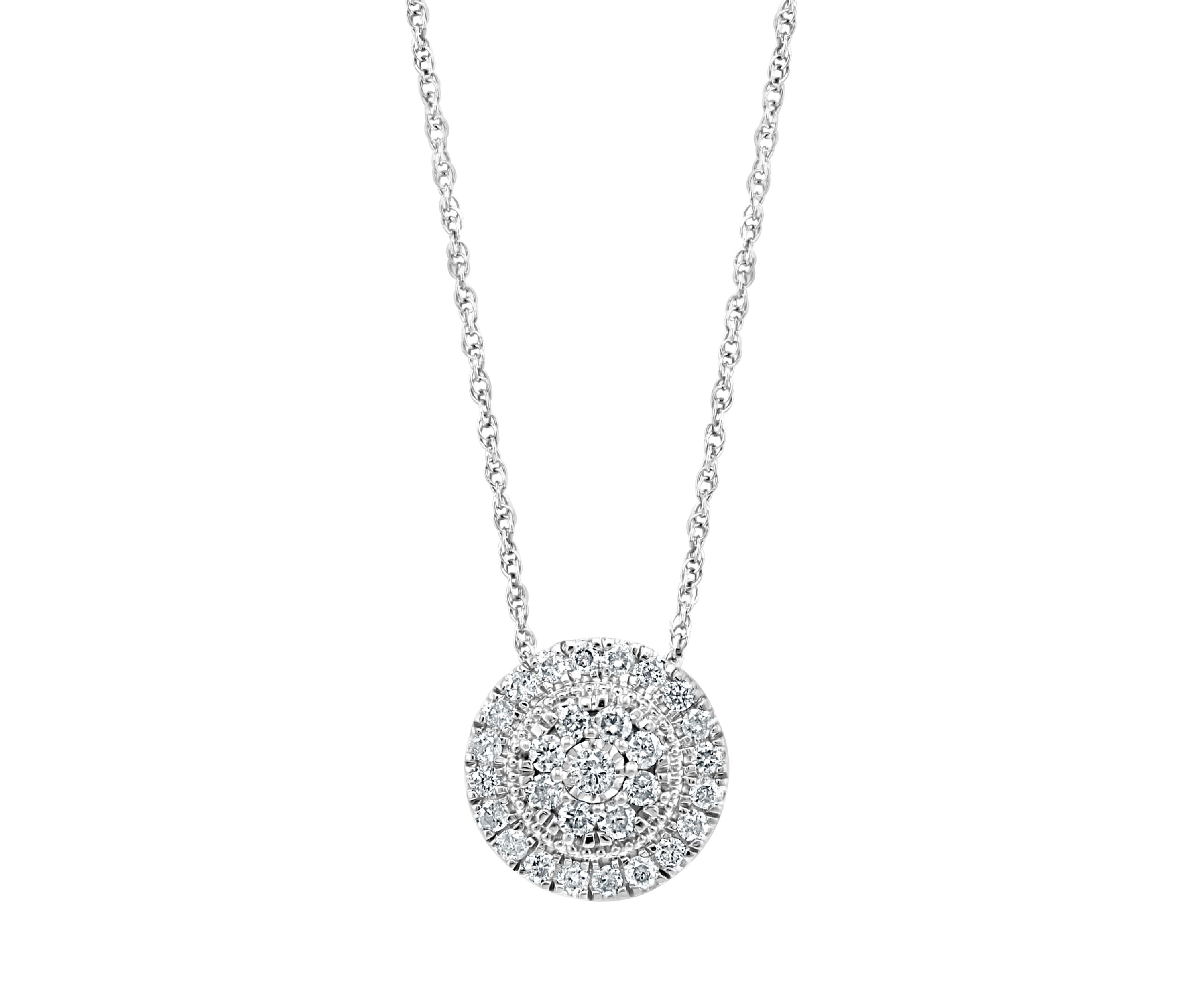 1/2 ct. t.w. Diamond Pendant Necklace in Sterling Silver