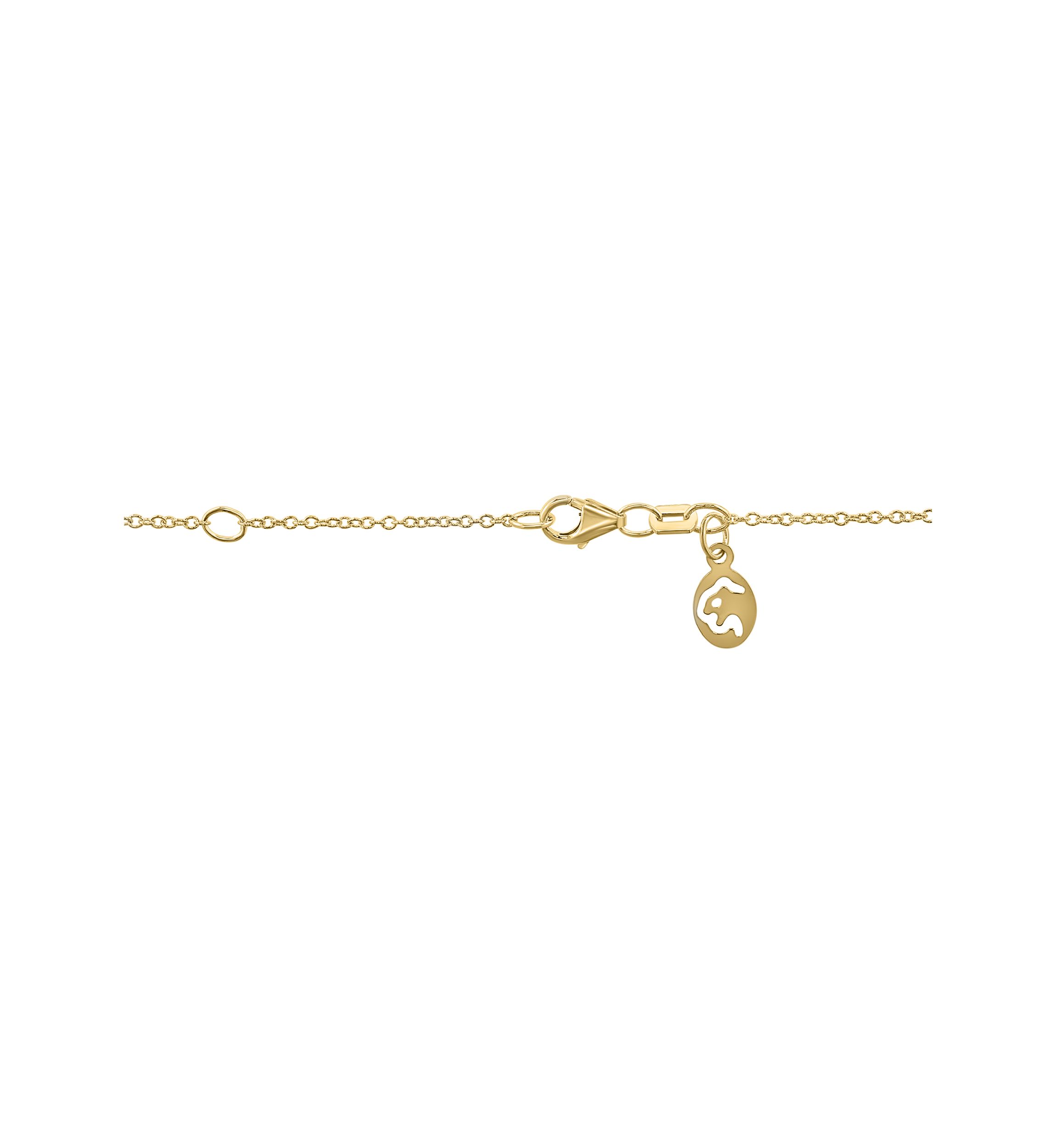 Sterling Gold Over Sterling Diamond Cross Pendant 