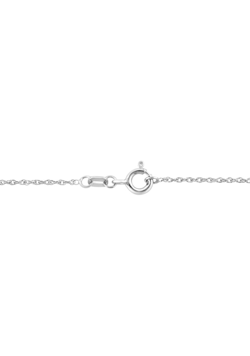 Sterling Silver Diamond Pendant 