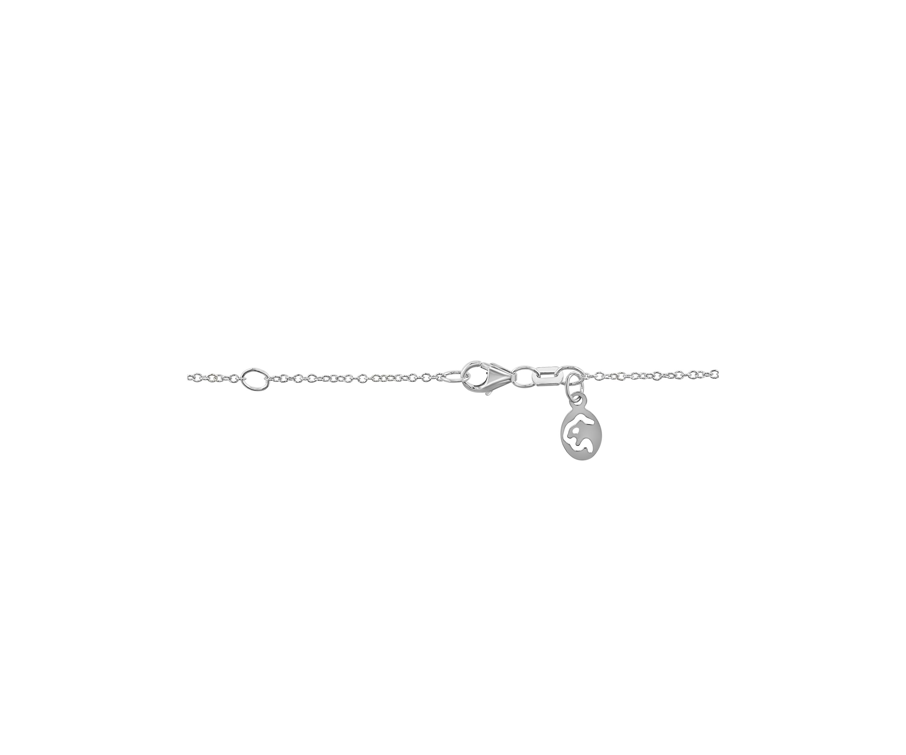 Sterling Silver Diamond Pendant 