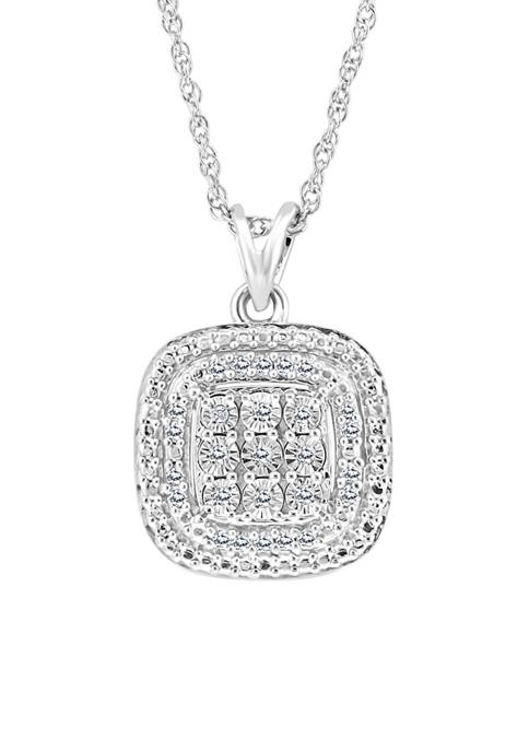 Effy® 1/10 ct. t.w. Miracle Set Diamond Pendant