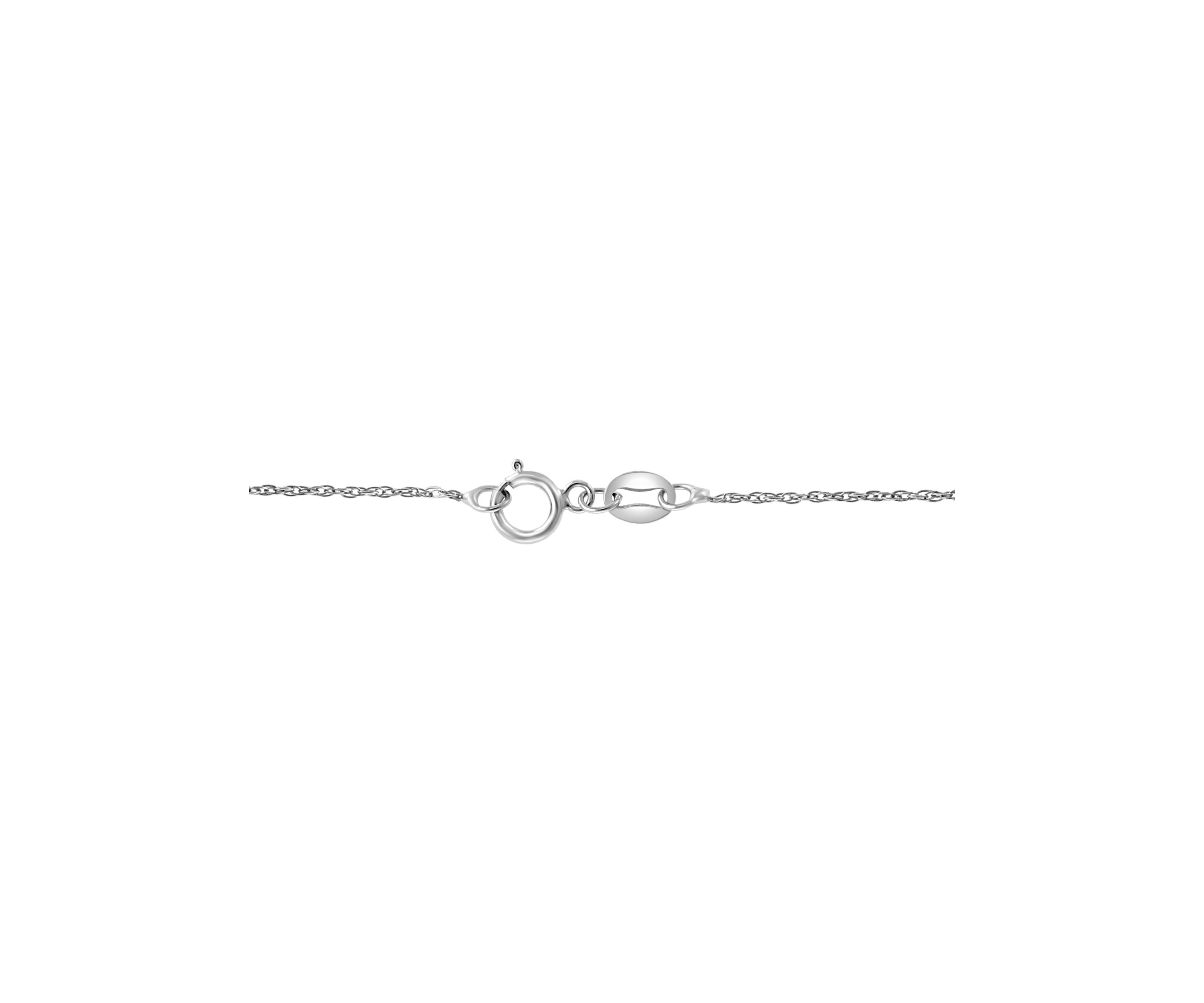 Sterling Silver  1/2 ct. t.w Diamond Heart Necklace