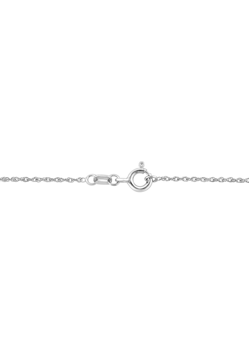 1/10 ct. t.w. Heart Pendant Necklace in Sterling Silver