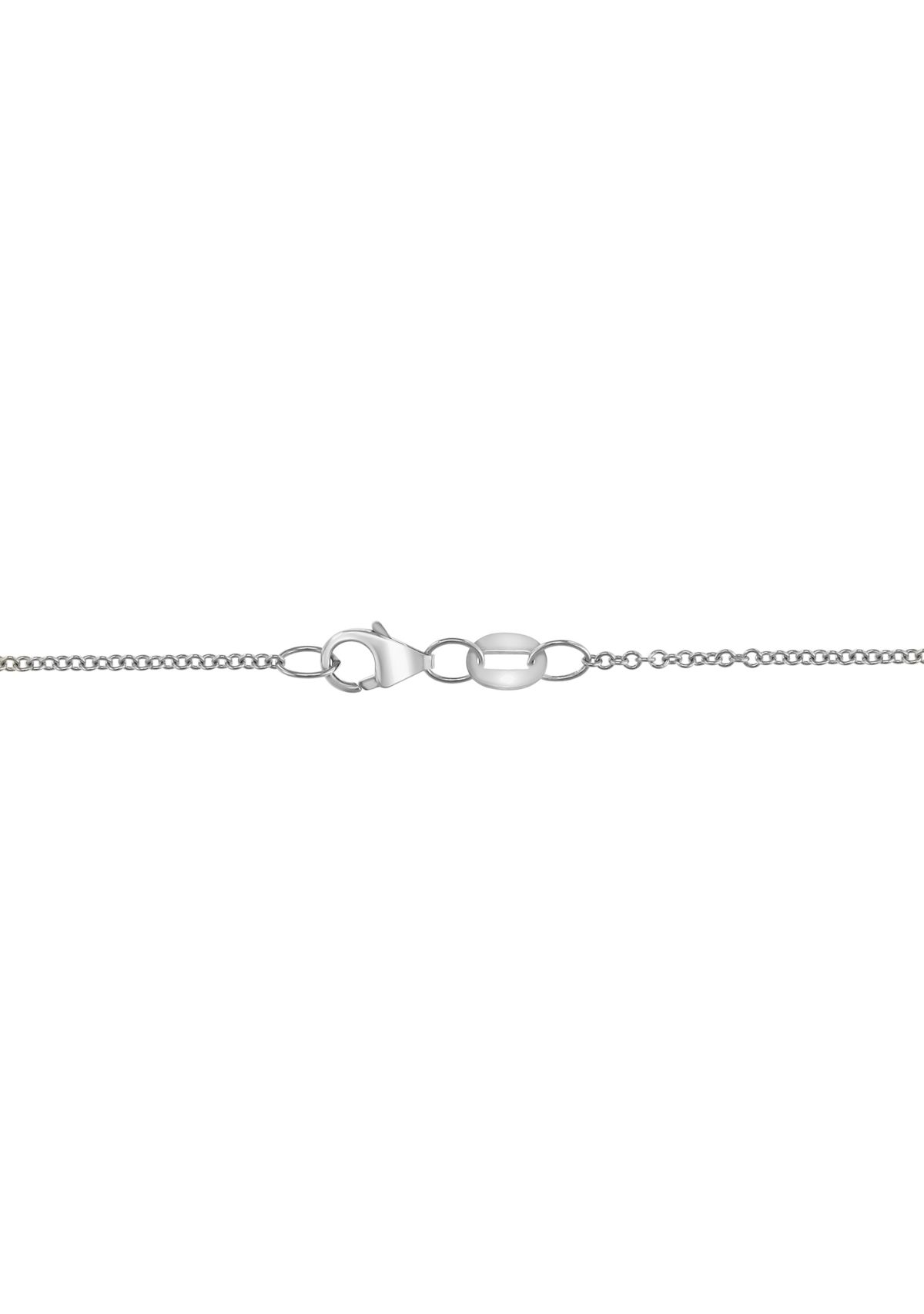1/8 ct. t.w. Diamond Butterfly Pendant Necklace in Sterling Silver
