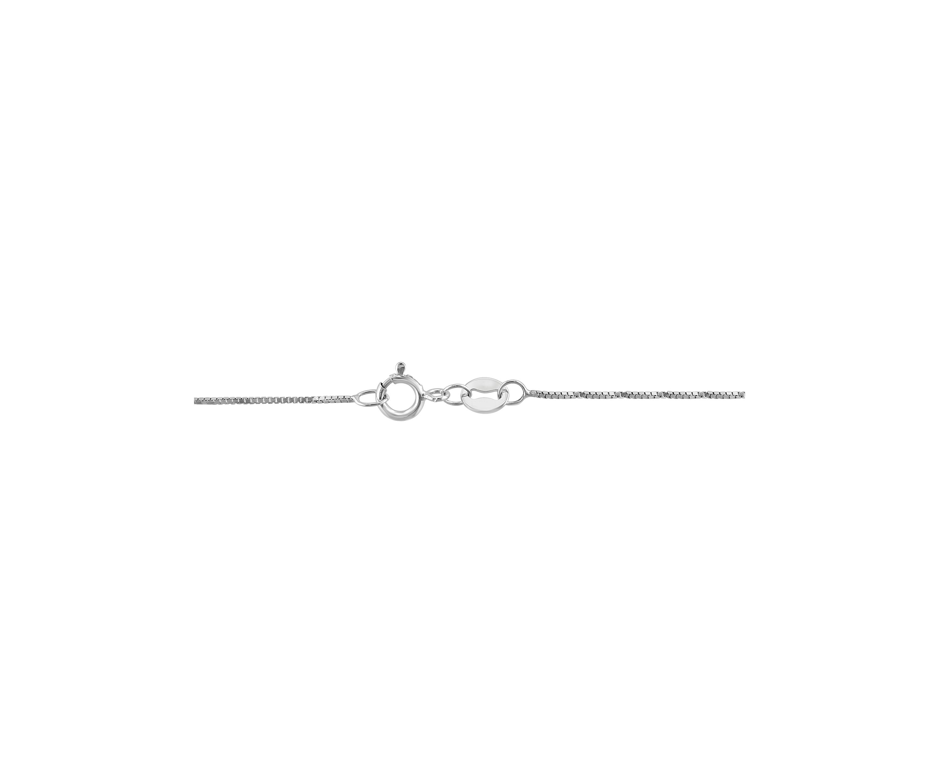 1/5 ct. t.w. Miracle Set Diamond Anchor Pendant Necklace in Sterling Silver 